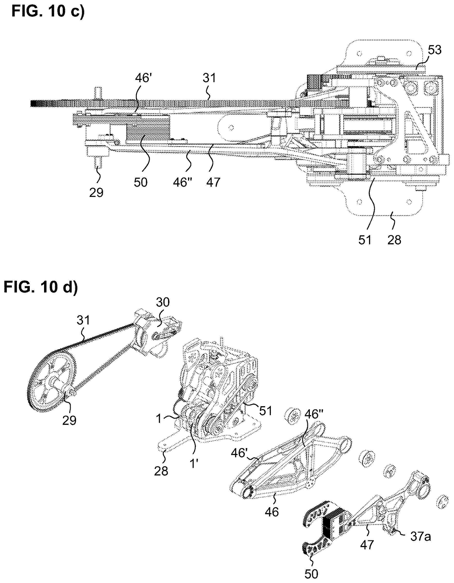 Patent US12611569 Figure 11 – Bearing for an ergometer having a vibration unit, and use thereof in a vibratory ergometer for the upper and lower extremities