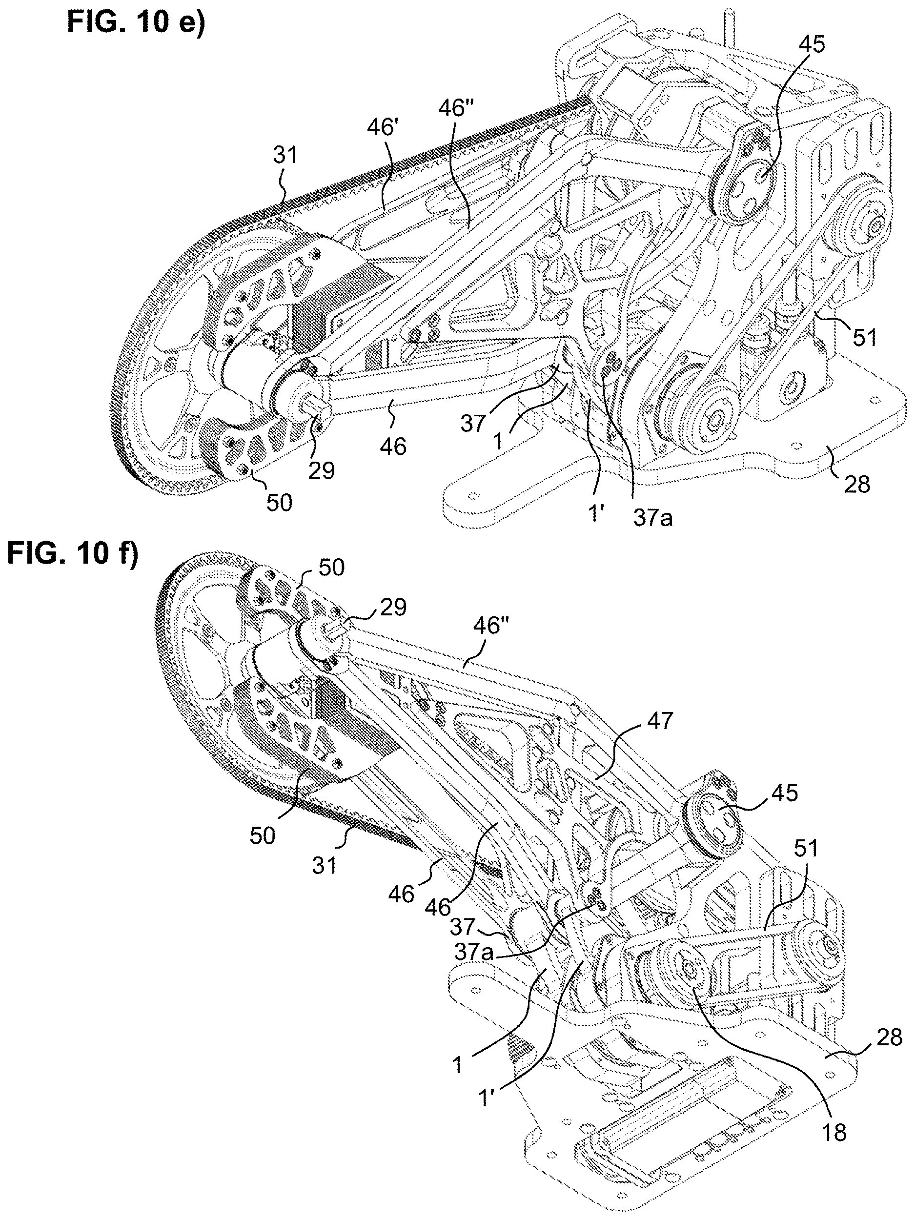 Patent US12611569 Figure 12 – Bearing for an ergometer having a vibration unit, and use thereof in a vibratory ergometer for the upper and lower extremities