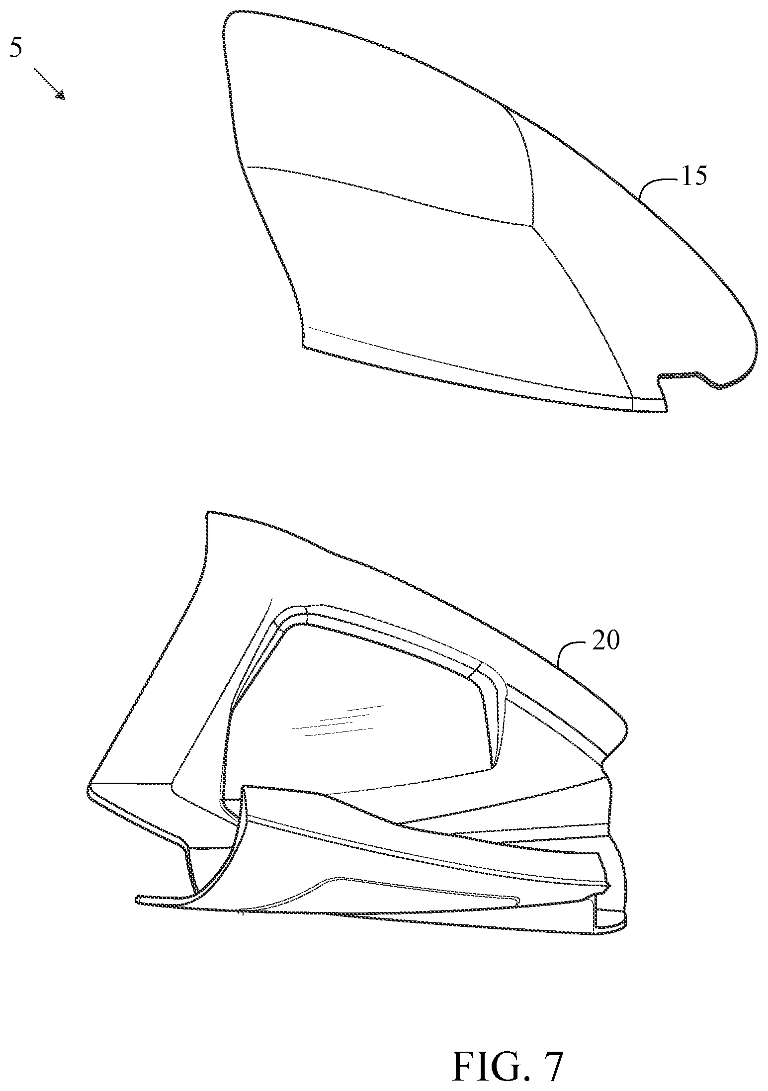 Patent US12611576 Figure 4 – Golf club head with a stress-reducing structure