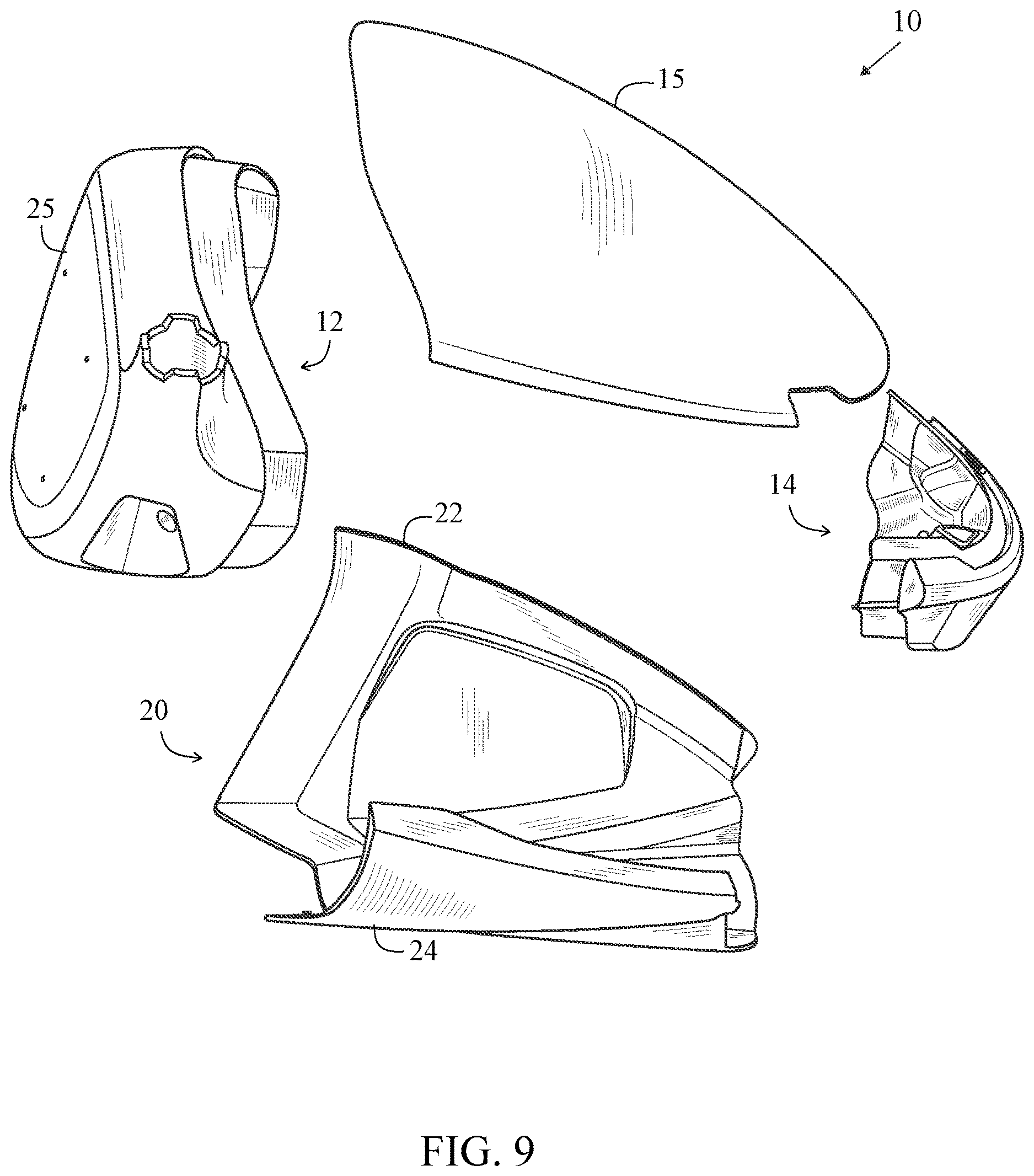 Patent US12611576 Figure 6 – Golf club head with a stress-reducing structure