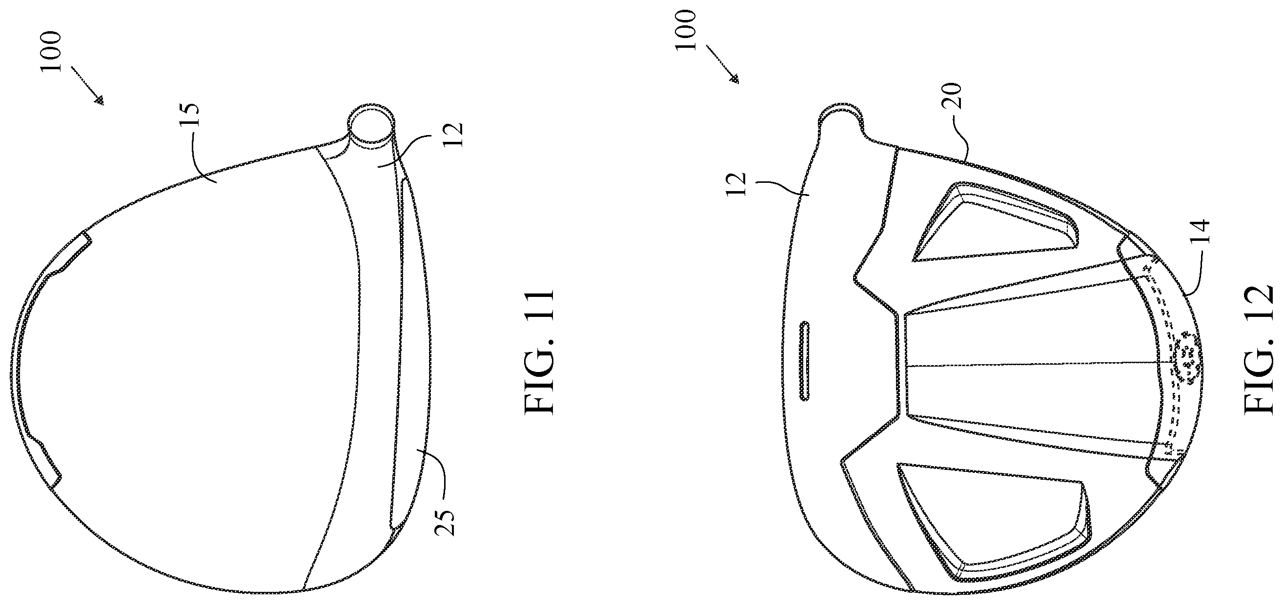 Patent US12611576 Figure 8 – Golf club head with a stress-reducing structure