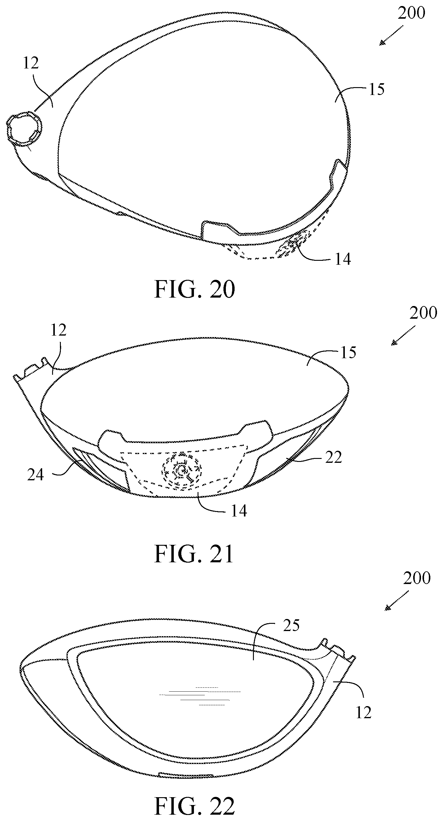 Patent US12611576 Figure 12 – Golf club head with a stress-reducing structure
