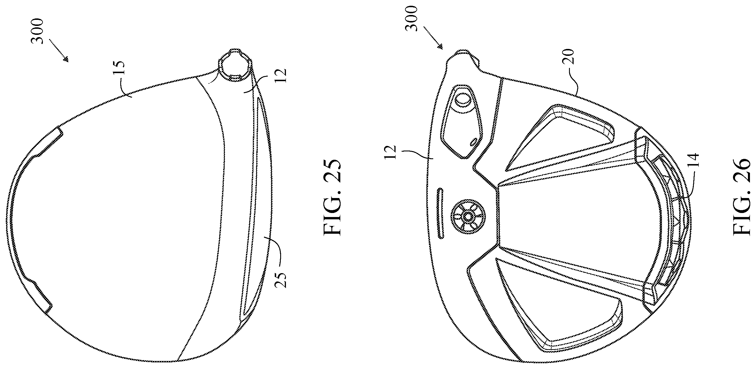 Patent US12611576 Figure 14 – Golf club head with a stress-reducing structure