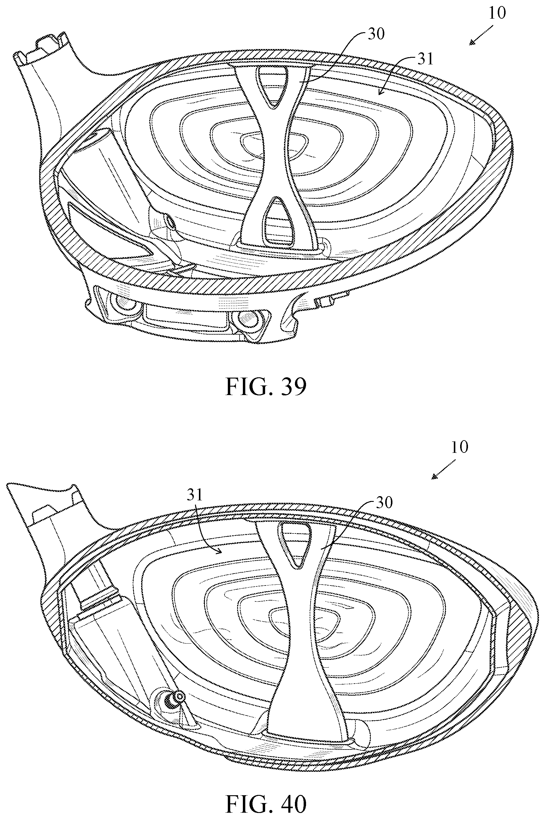 Patent US12611576 Figure 20 – Golf club head with a stress-reducing structure