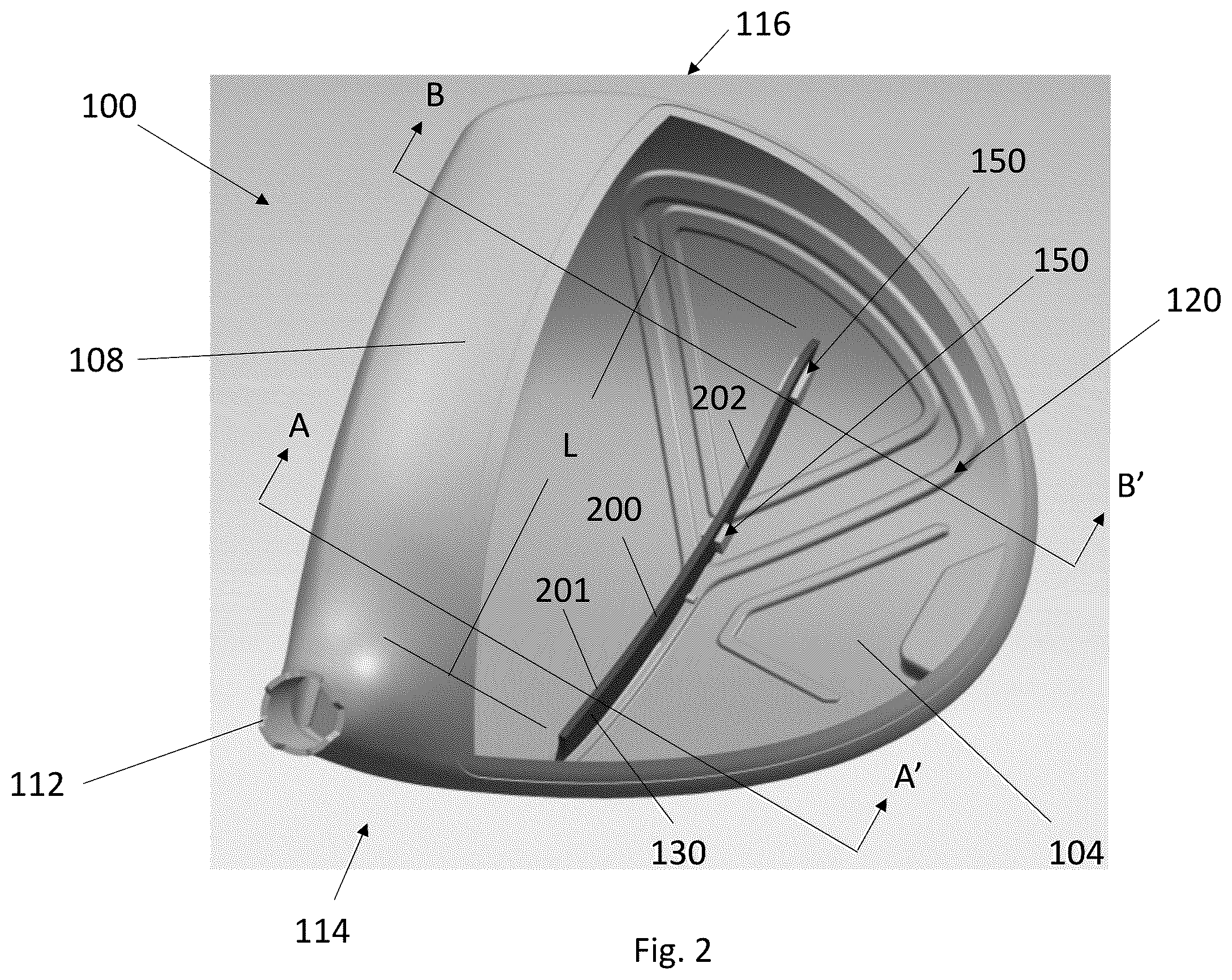 Patent US12611577 Figure 2 – Golf club head