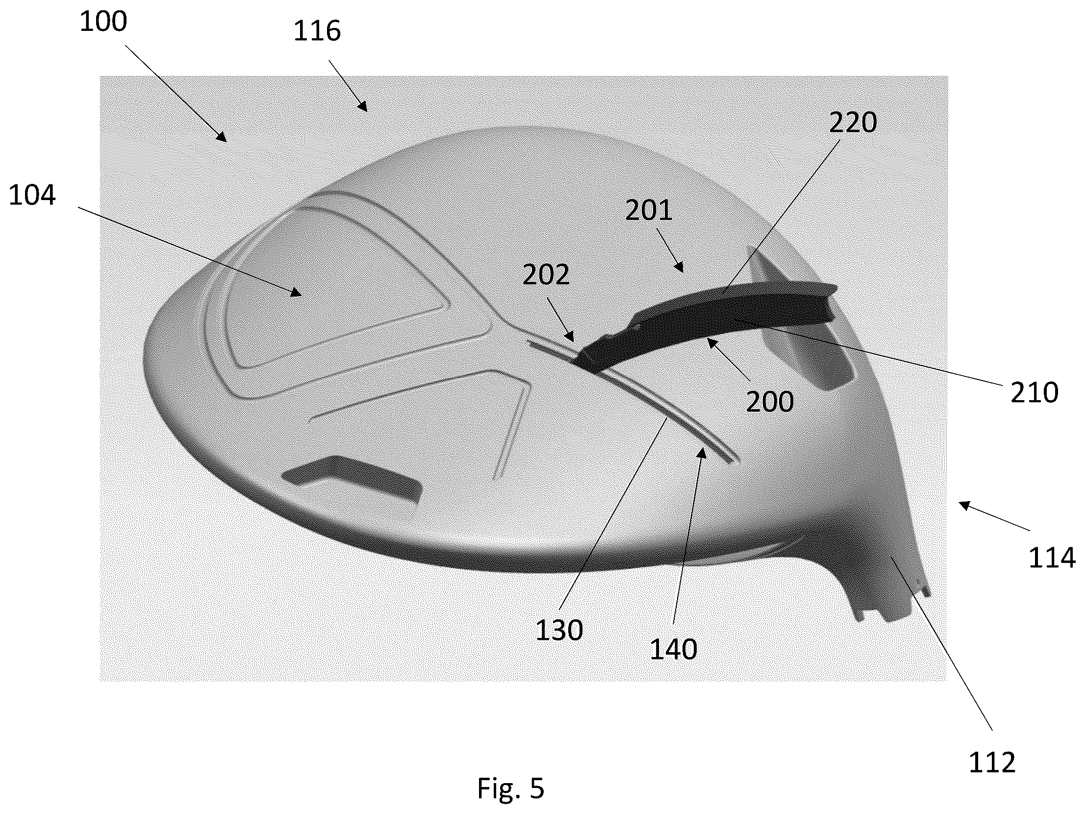Patent US12611577 Figure 5 – Golf club head
