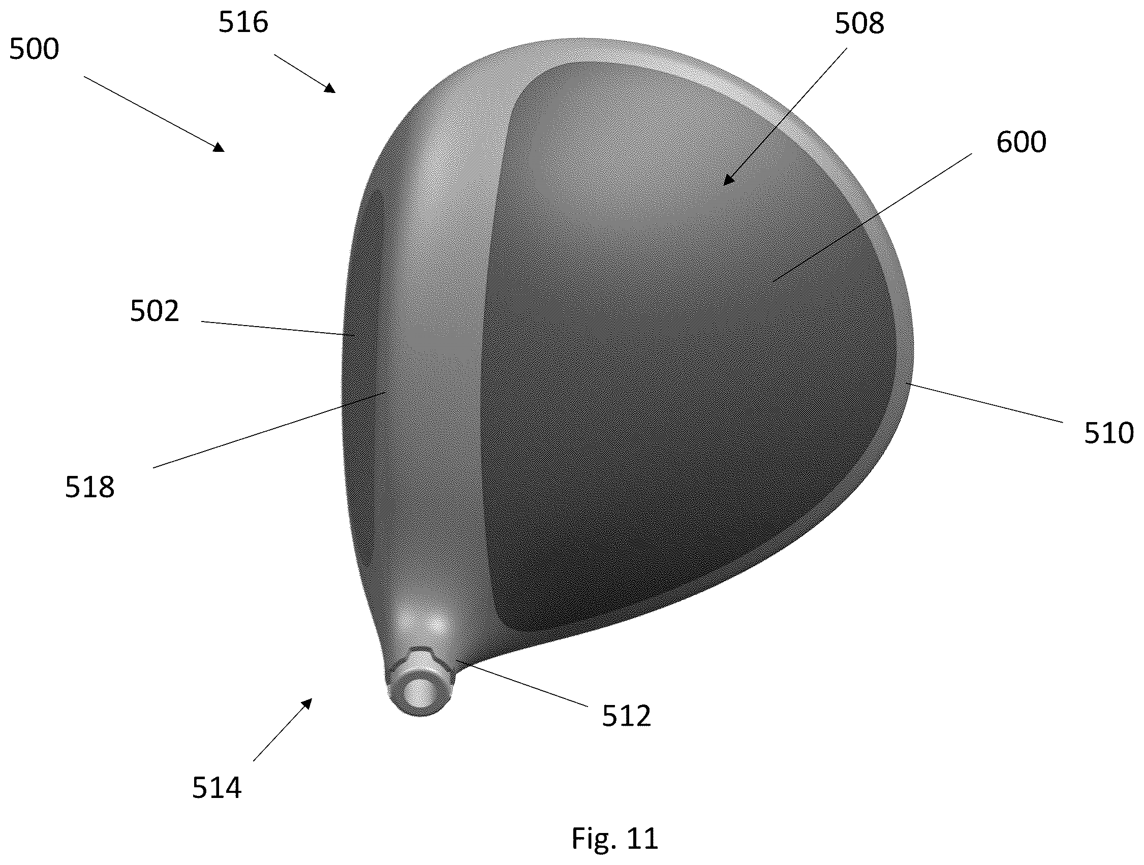 Patent US12611577 Figure 11 – Golf club head