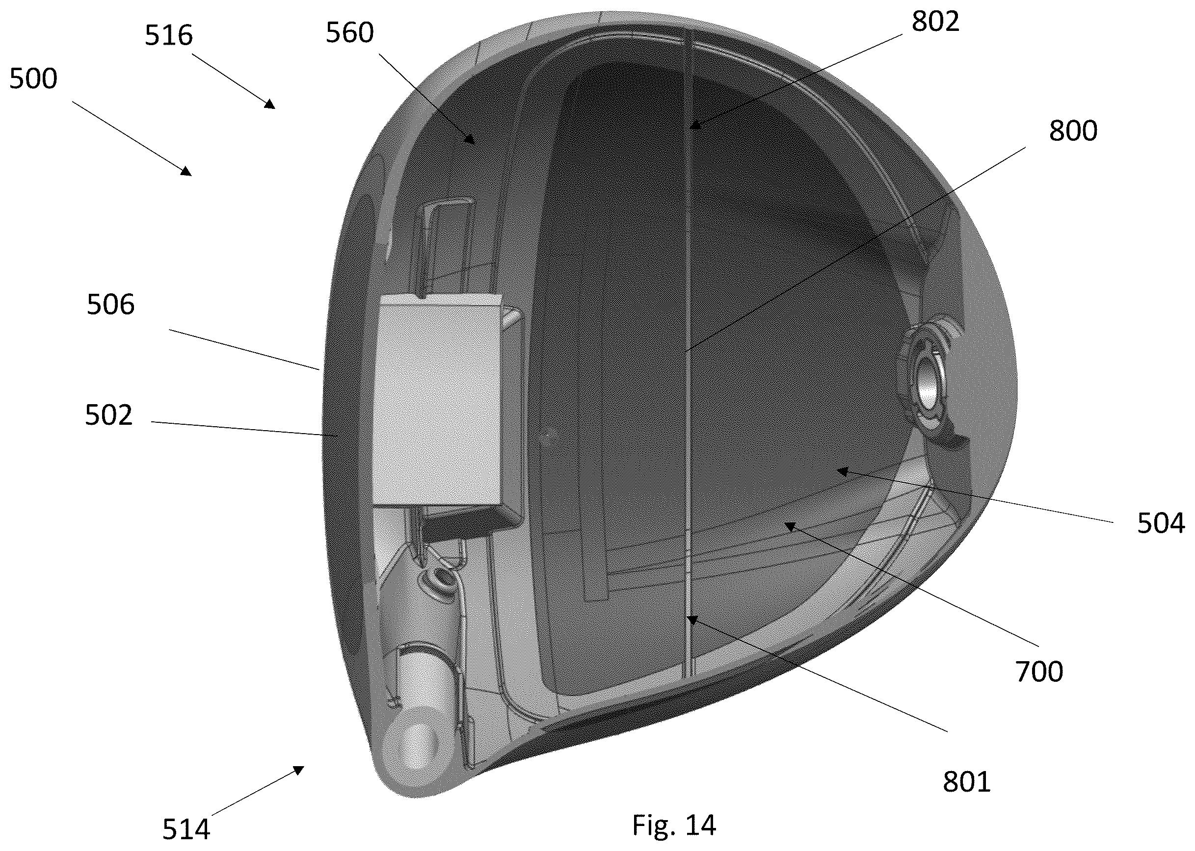 Patent US12611577 Figure 14 – Golf club head