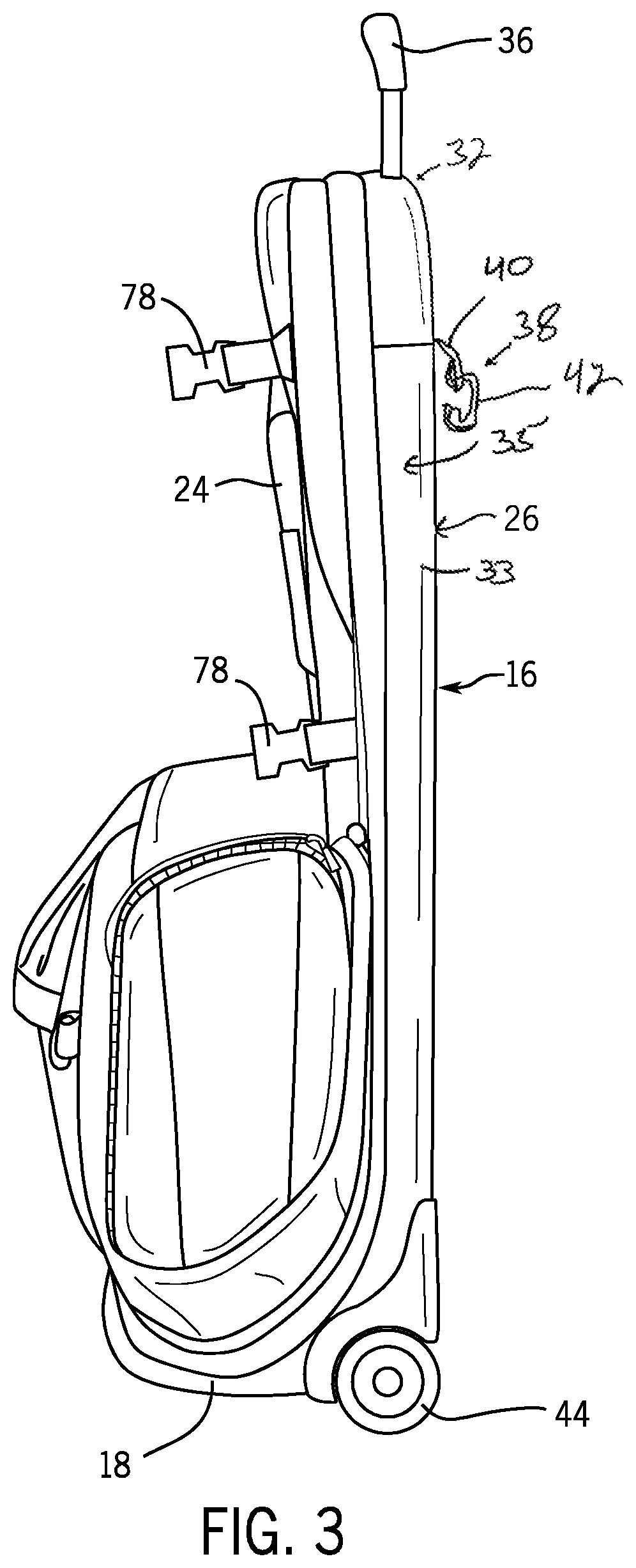 Patent US12611578 Figure 3 – Bat bag