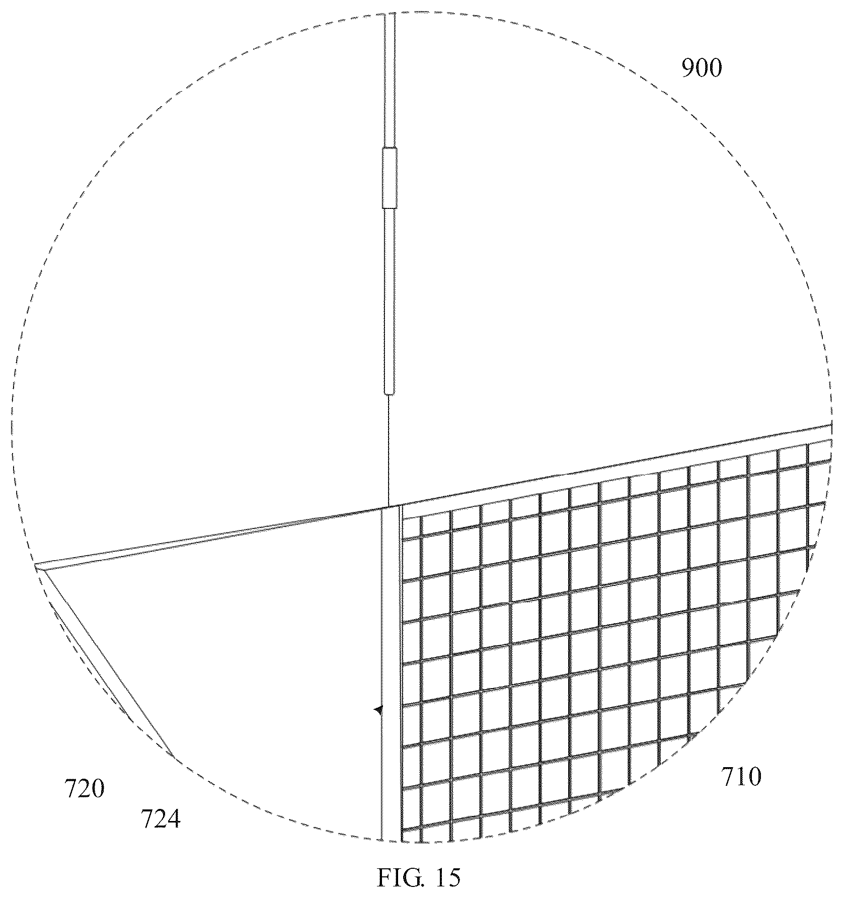 Patent US12611579 Figure 10 – Badminton net rack