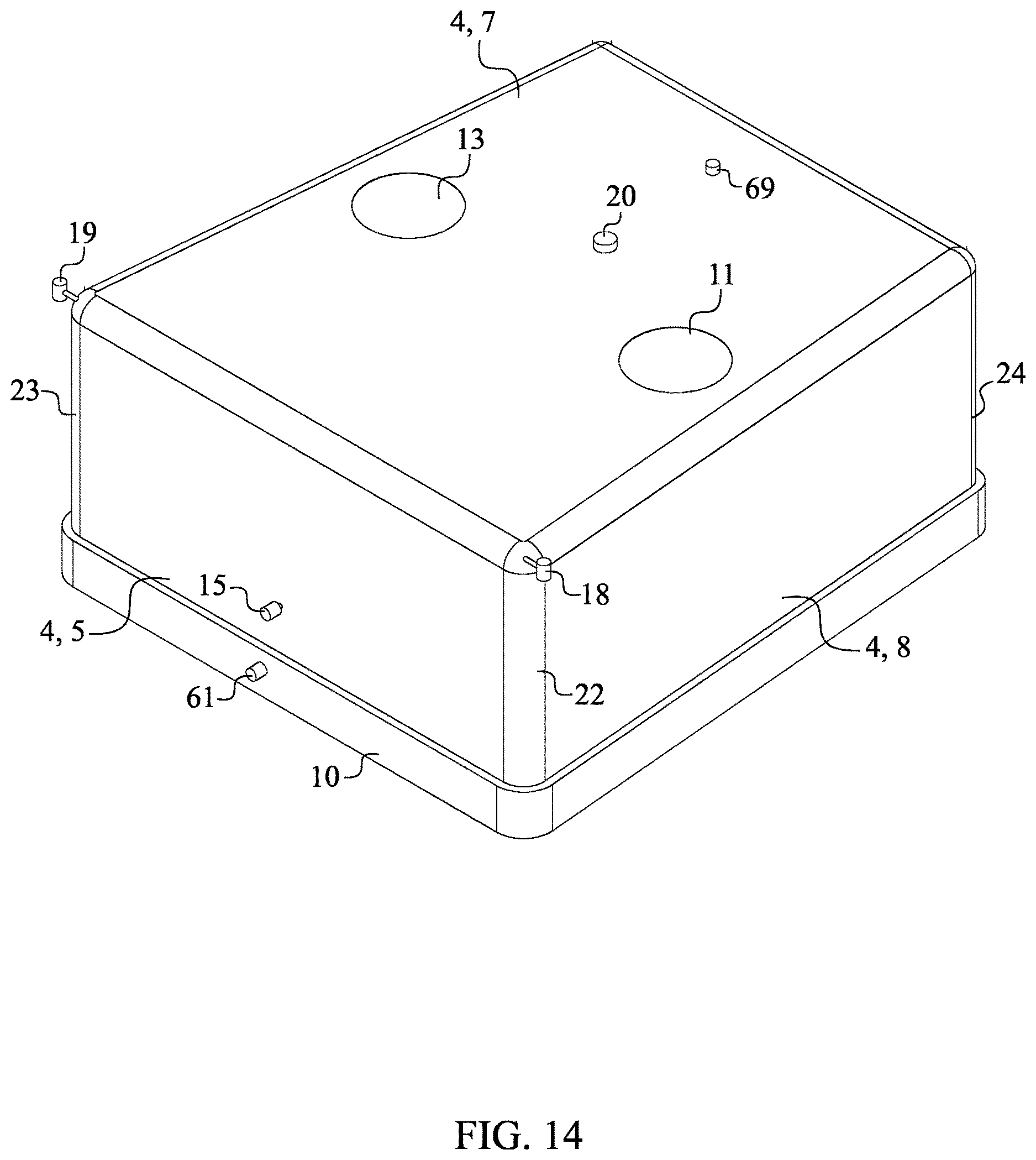 Patent US12611580 Figure 14 – Freestanding structural display apparatus for sport goalpost