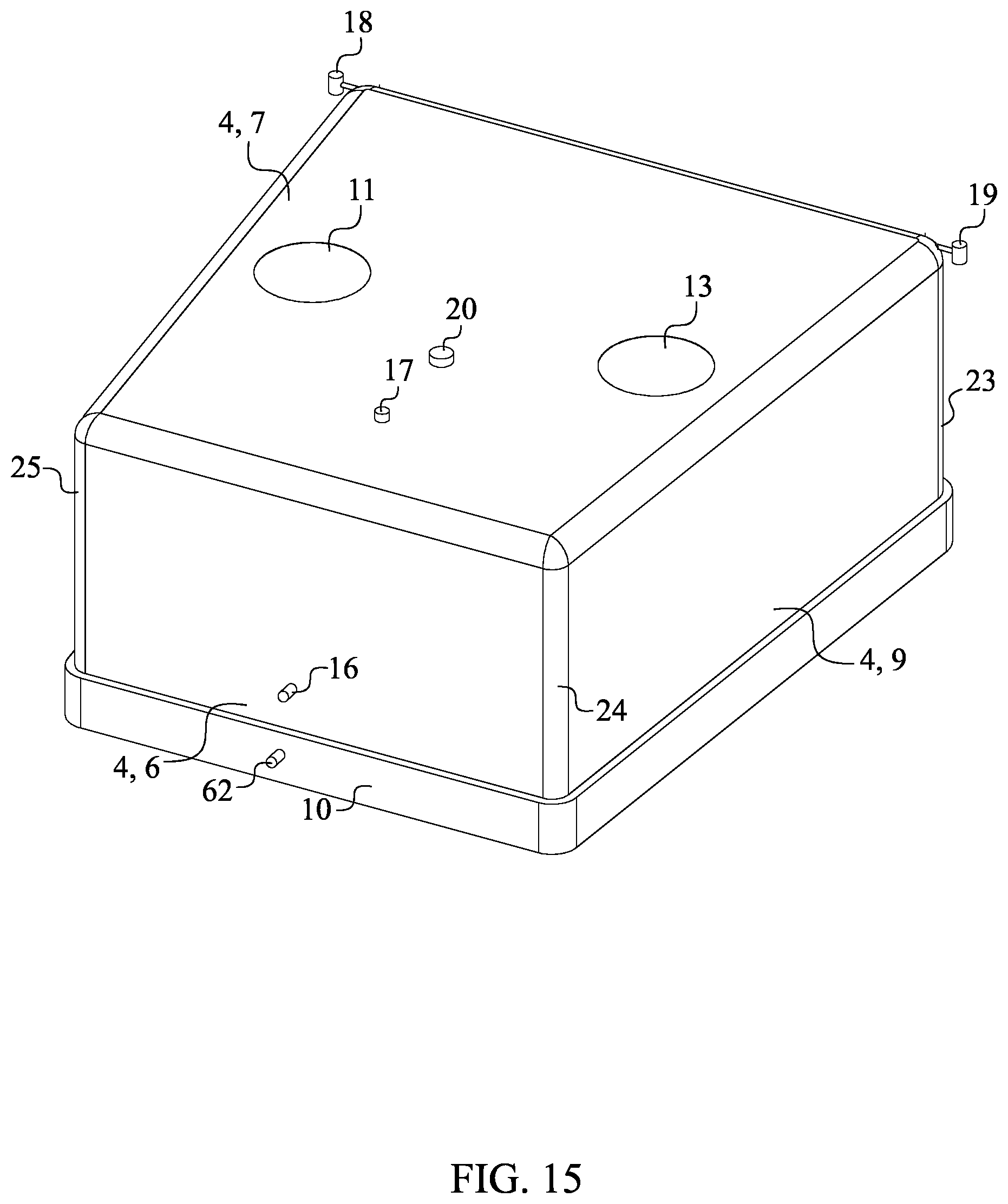 Patent US12611580 Figure 15 – Freestanding structural display apparatus for sport goalpost