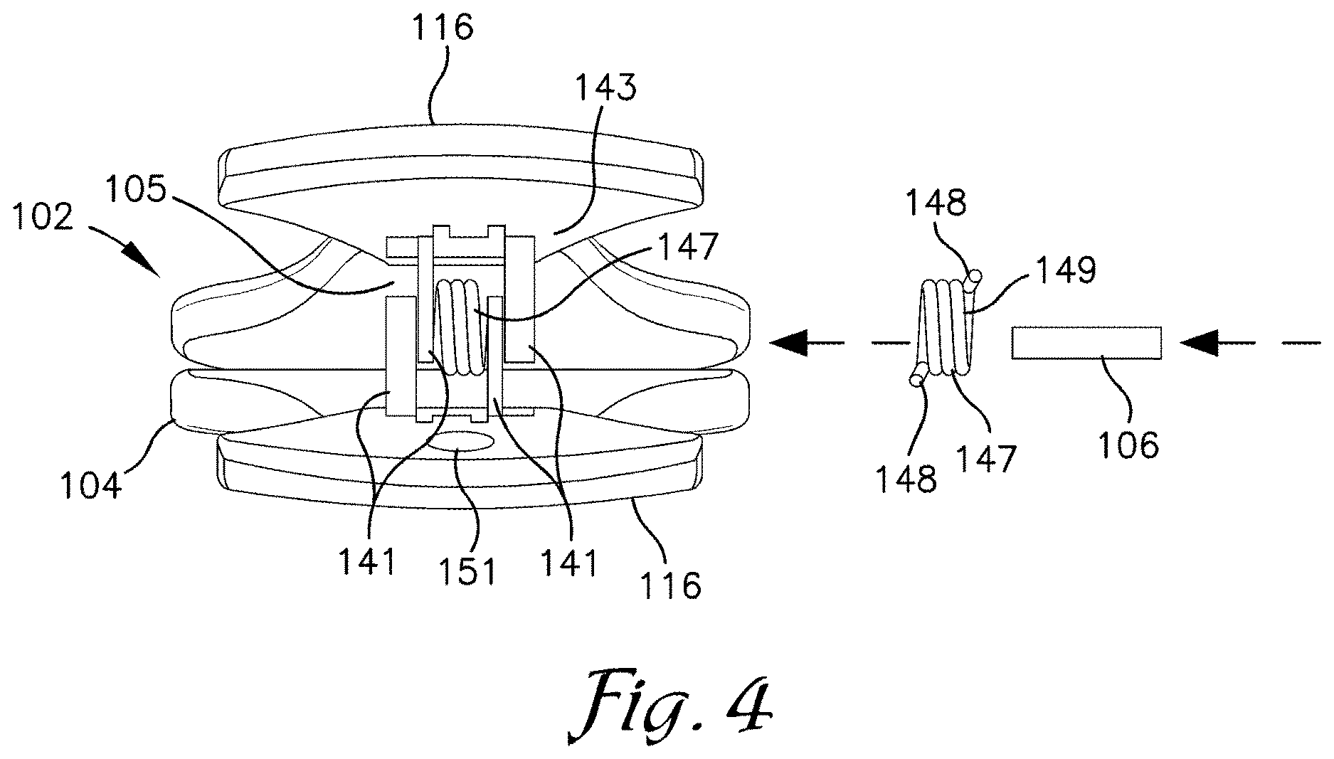 Patent US12611581 Figure 2 – Weighted flying disc attachment