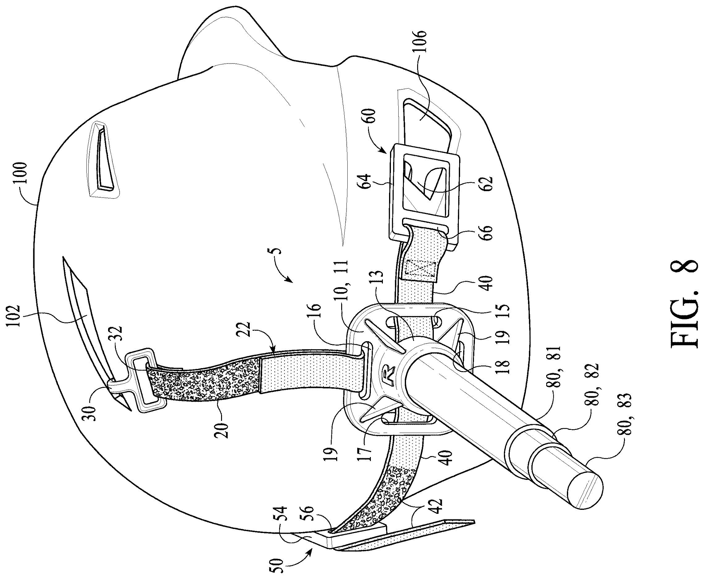 Patent US12611582 Figure 5 – Swing guide device