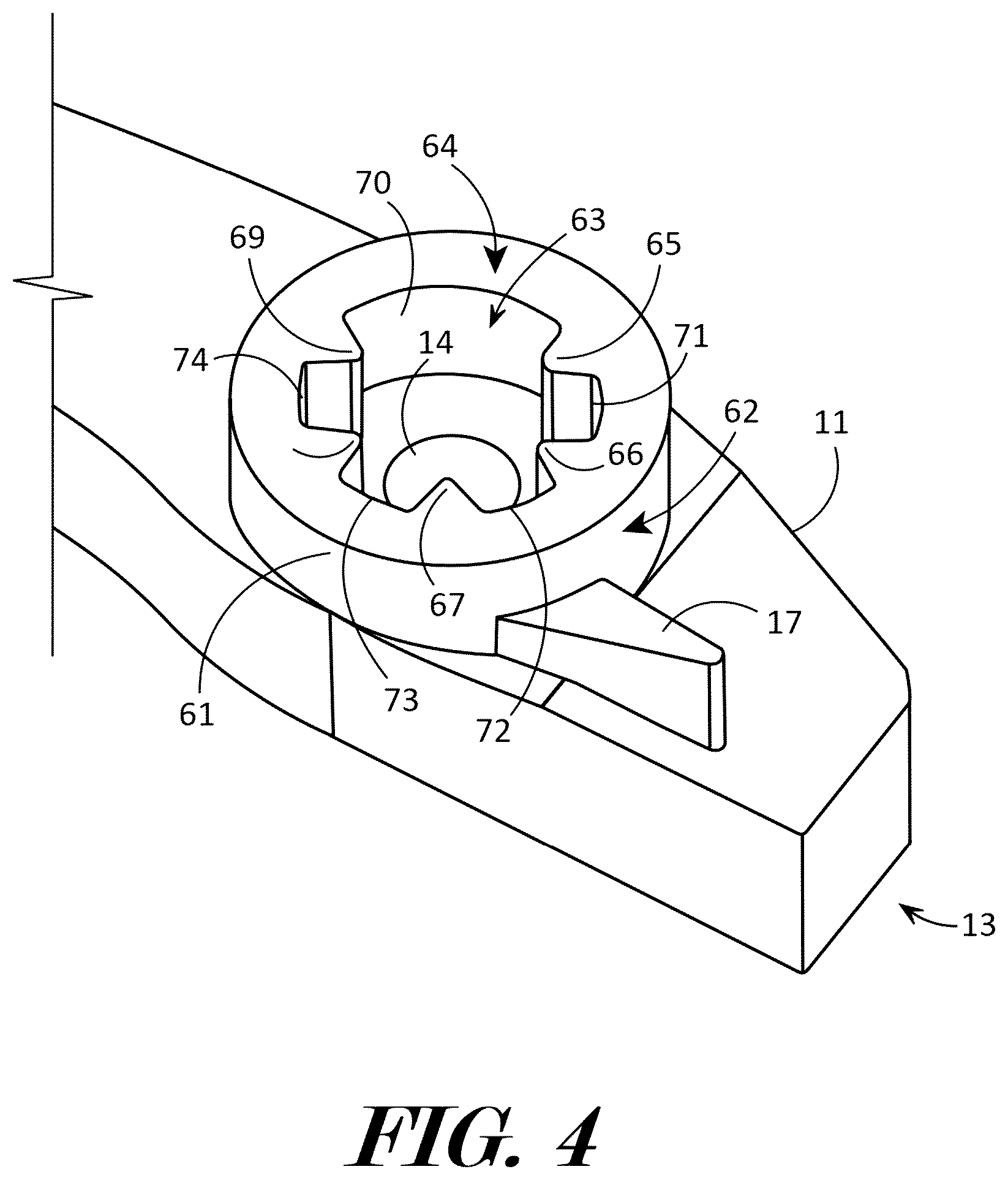 Patent US12611587 Figure 4 – Binding safety release device