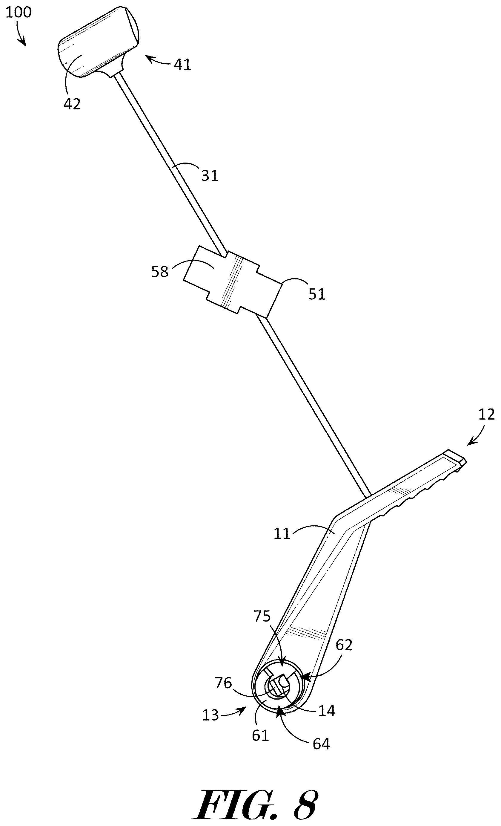 Patent US12611587 Figure 8 – Binding safety release device