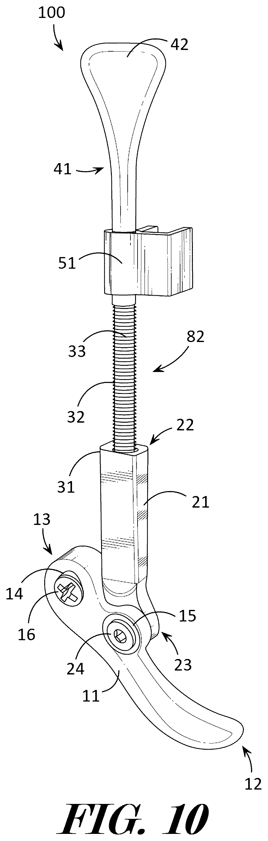 Patent US12611587 Figure 10 – Binding safety release device