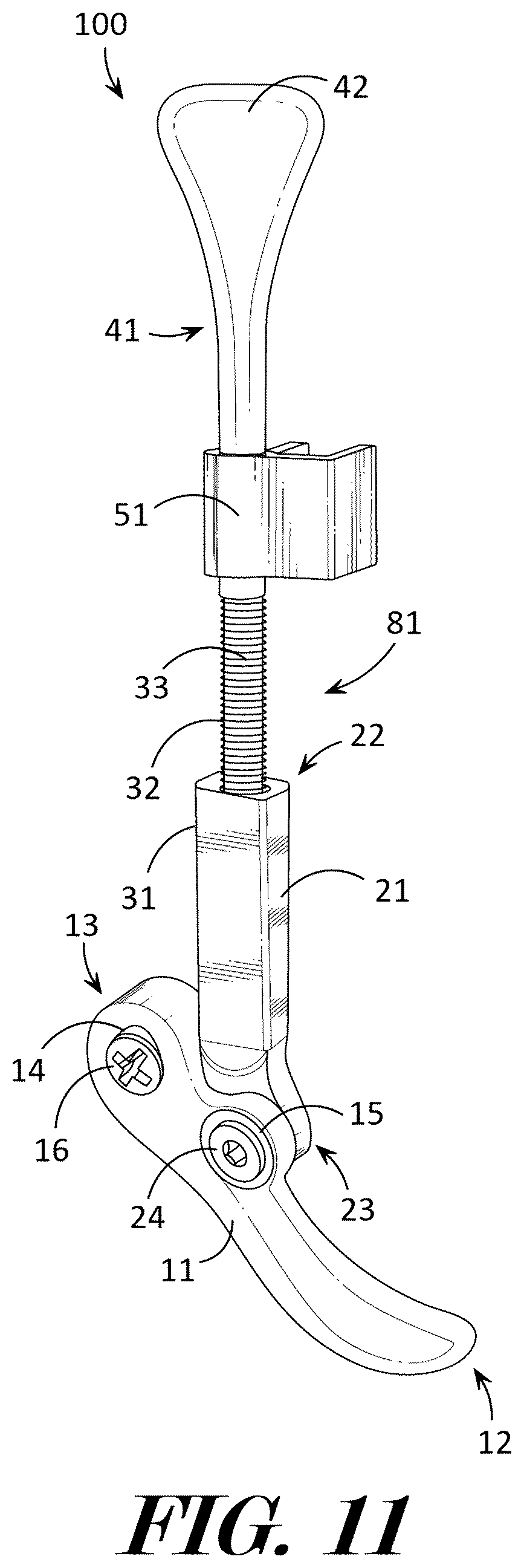 Patent US12611587 Figure 11 – Binding safety release device
