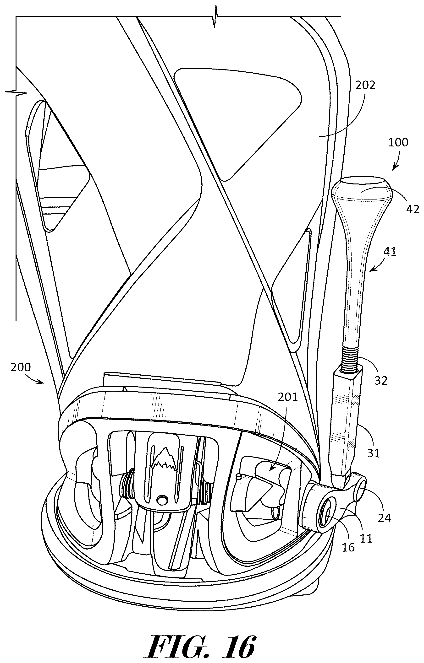 Patent US12611587 Figure 16 – Binding safety release device