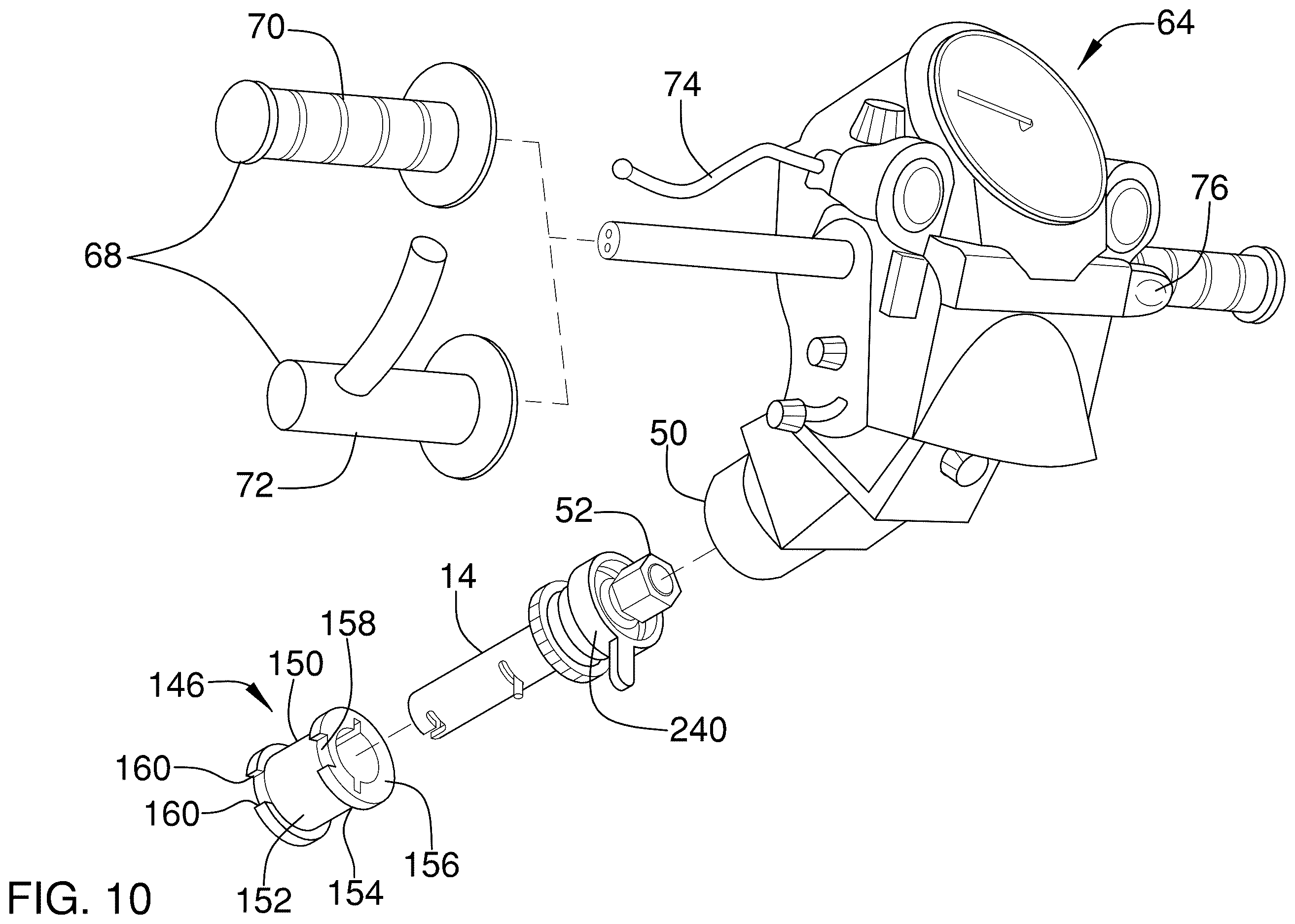 Patent US12611594 Figure 9 – Steering control assembly