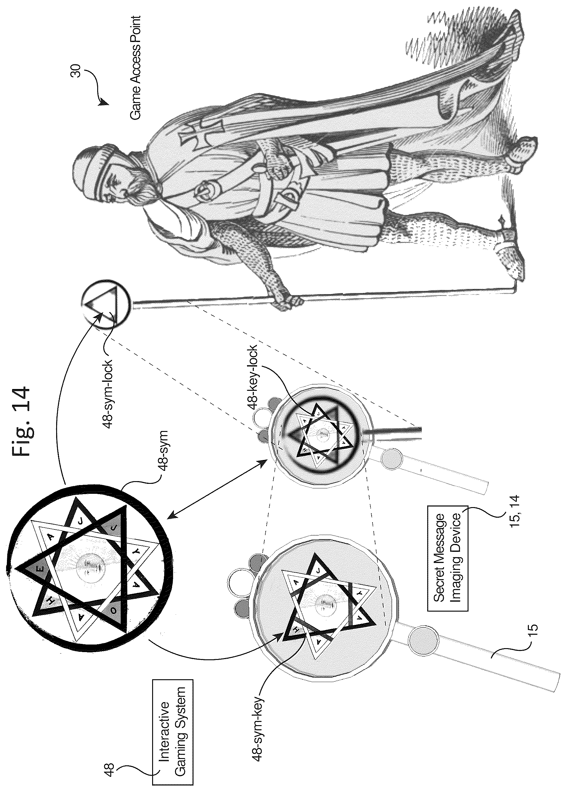 Patent US12611595 Figure 17 – Destination interactive gaming system for directing guests to game access points