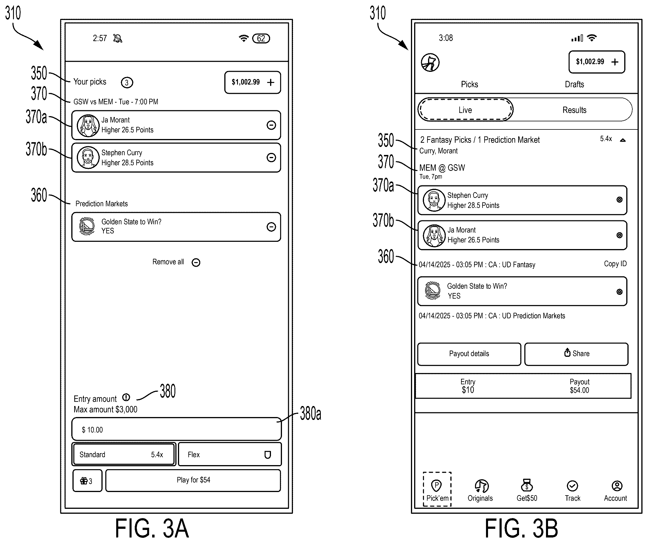 Patent US12611601 Figure 12 – Systems and methods for processing combination selections including predictions and fantasy entries