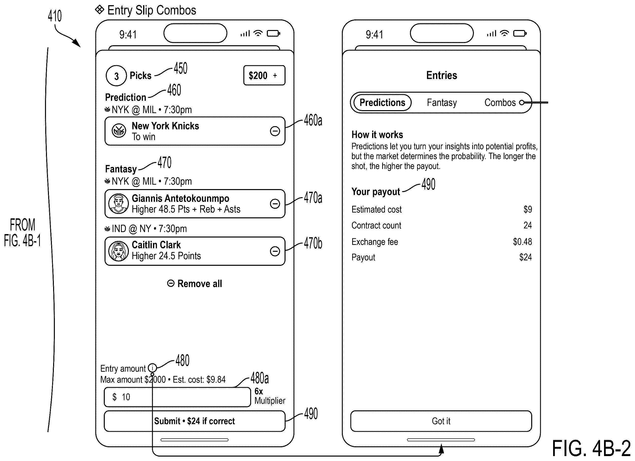 Patent US12611601 Figure 15 – Systems and methods for processing combination selections including predictions and fantasy entries