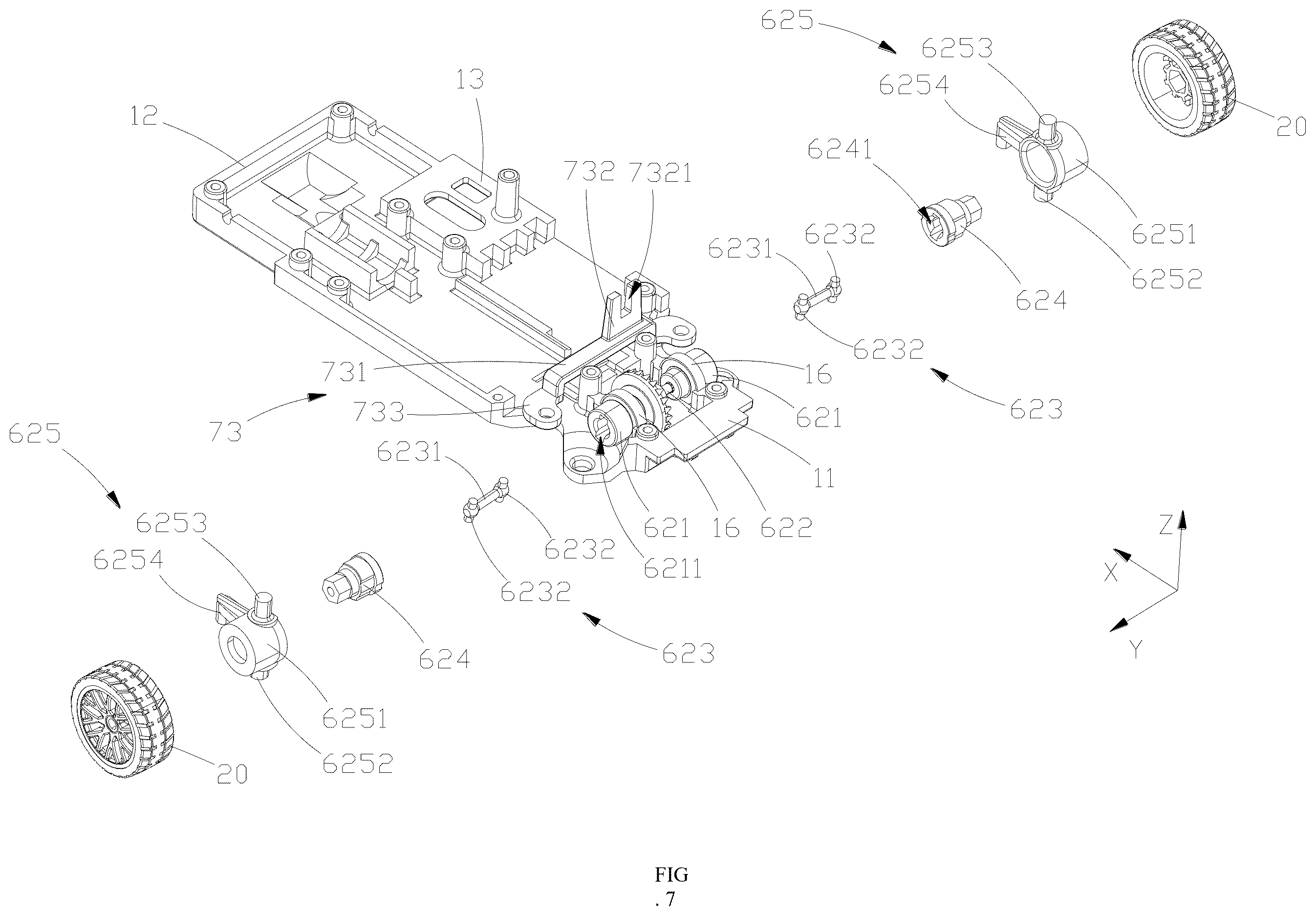 Patent US12611608 Figure 7 – Toy car