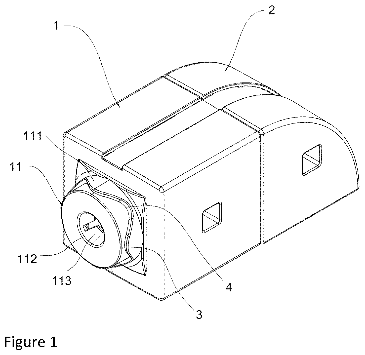 Patent US12611611 — Connecting structure for assembled toy — Figure 1