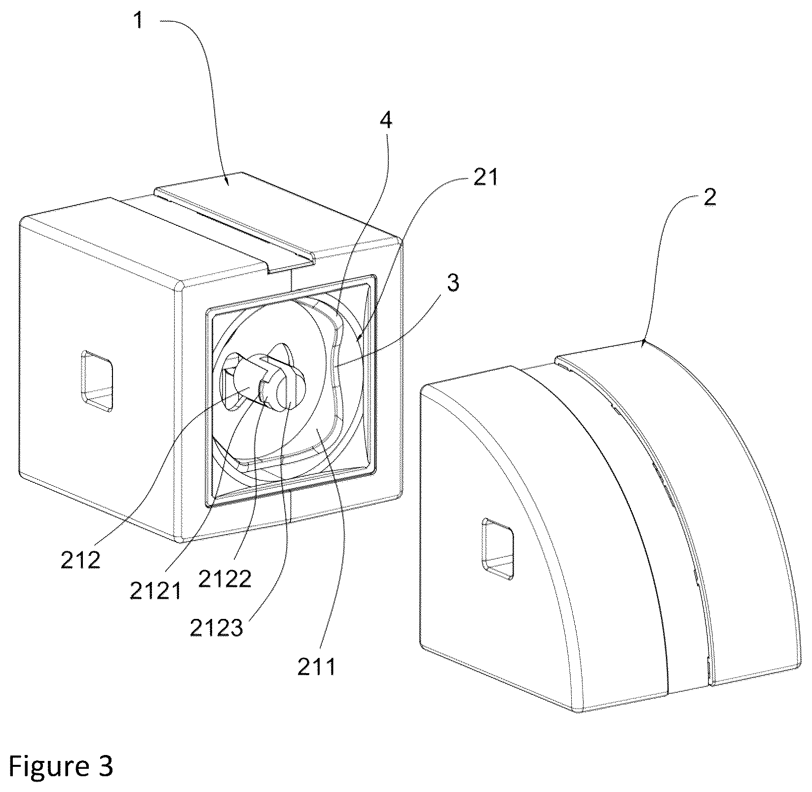 Patent US12611611 Figure 3 – Connecting structure for assembled toy