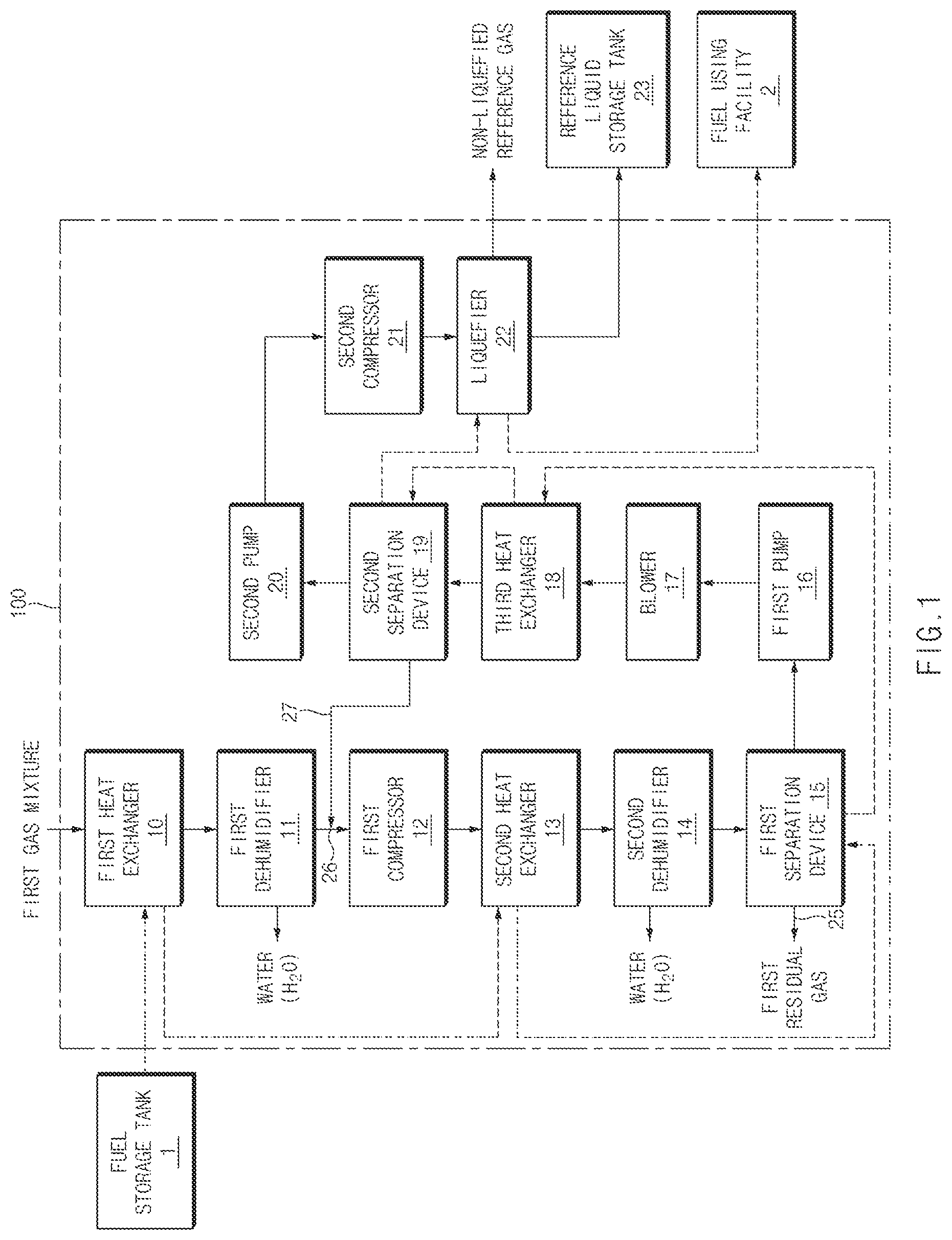 Patent US12611613 Figure 1 – Gas capture system