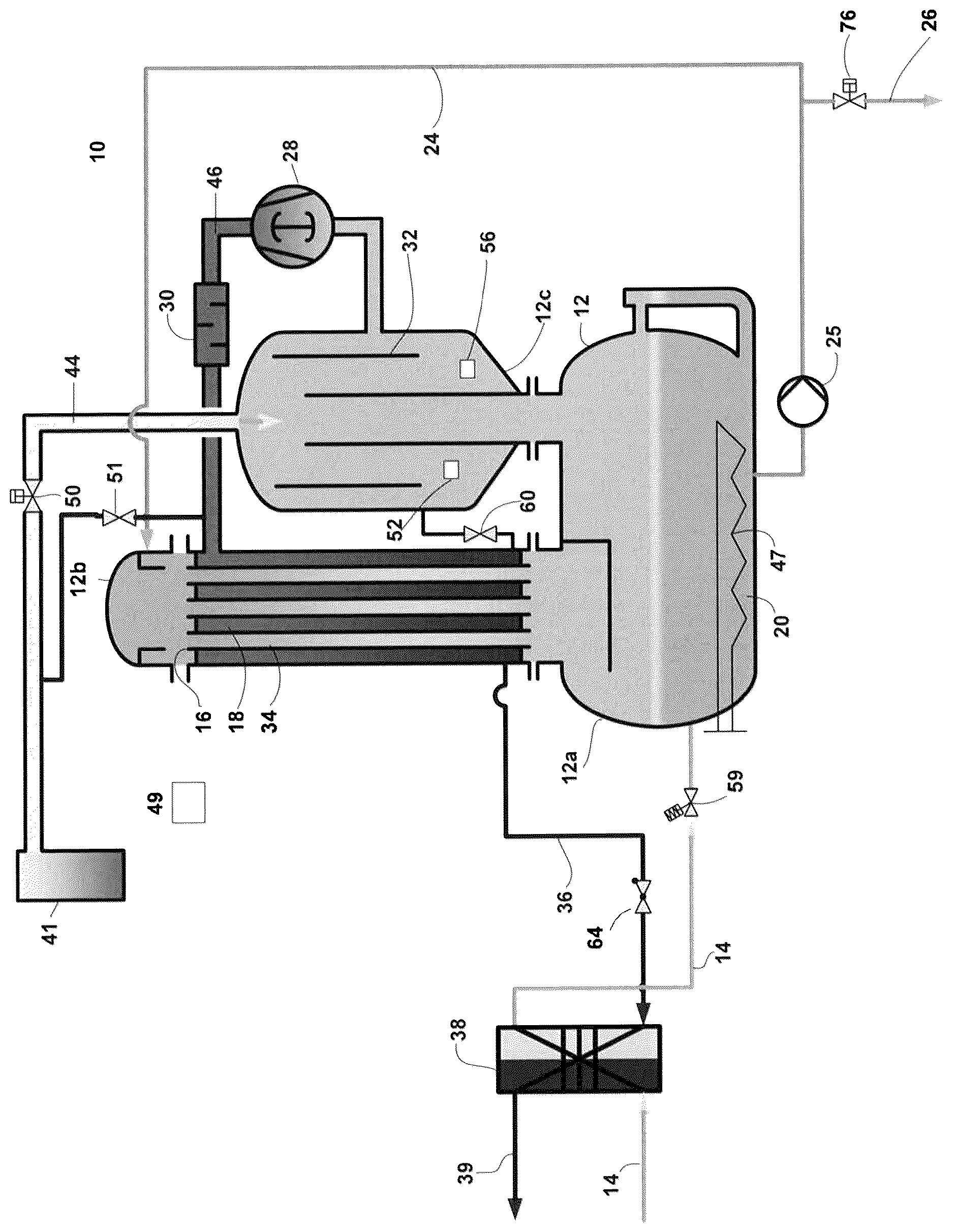 Patent US12611614 Figure 1 – Process water distillation plant and method for operating a process water distillation plant
