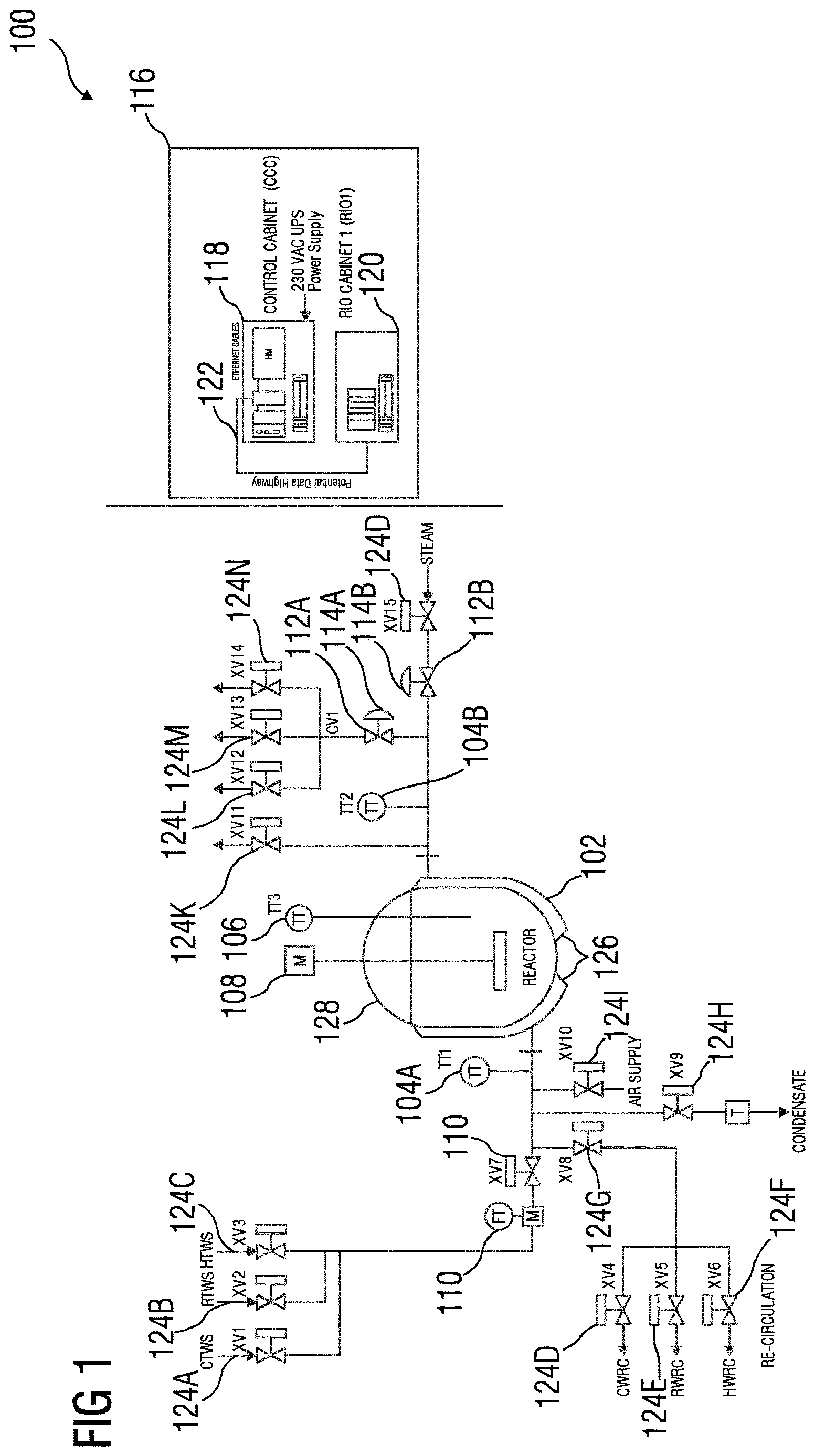 Patent US12611616 Figure 1 – System and method for managing crystallization process in a process control plant