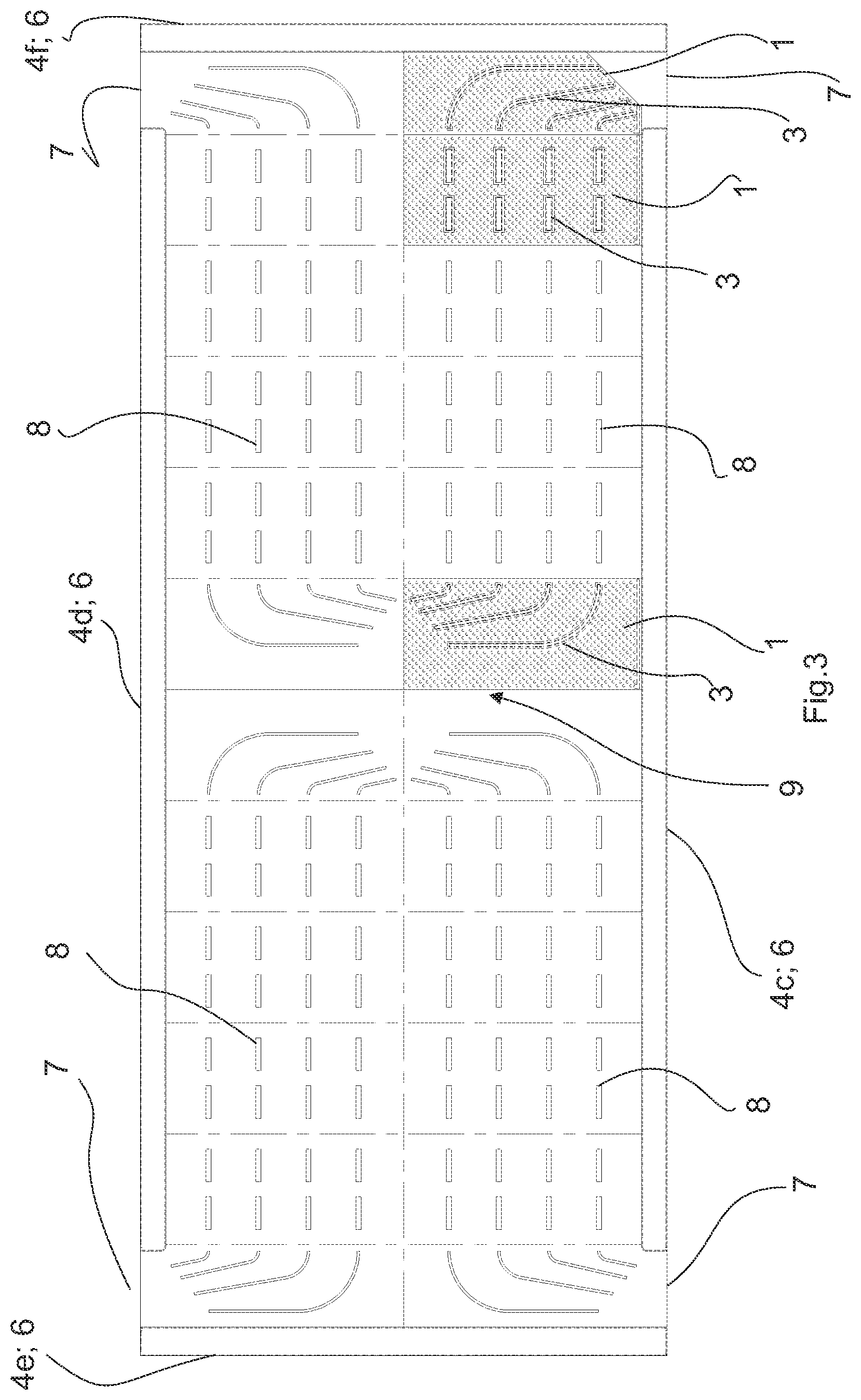 Patent US12611620 Figure 3 – Grid and a vat for a filtrate vat assembly of a vertical filter press