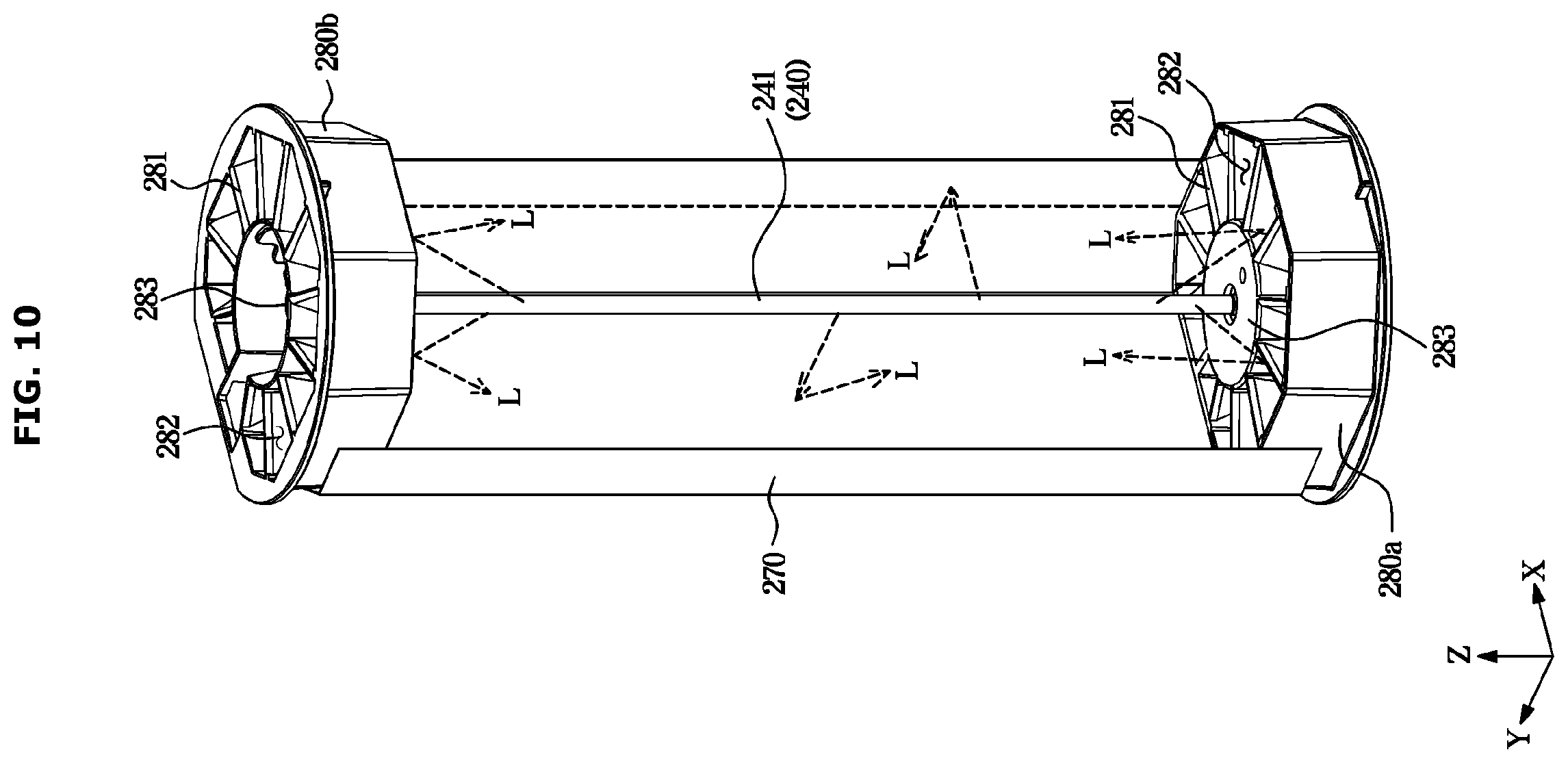 Patent US12611625 Figure 10 – Air cleaner