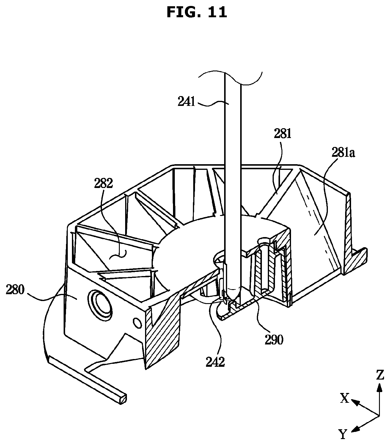 Patent US12611625 Figure 11 – Air cleaner