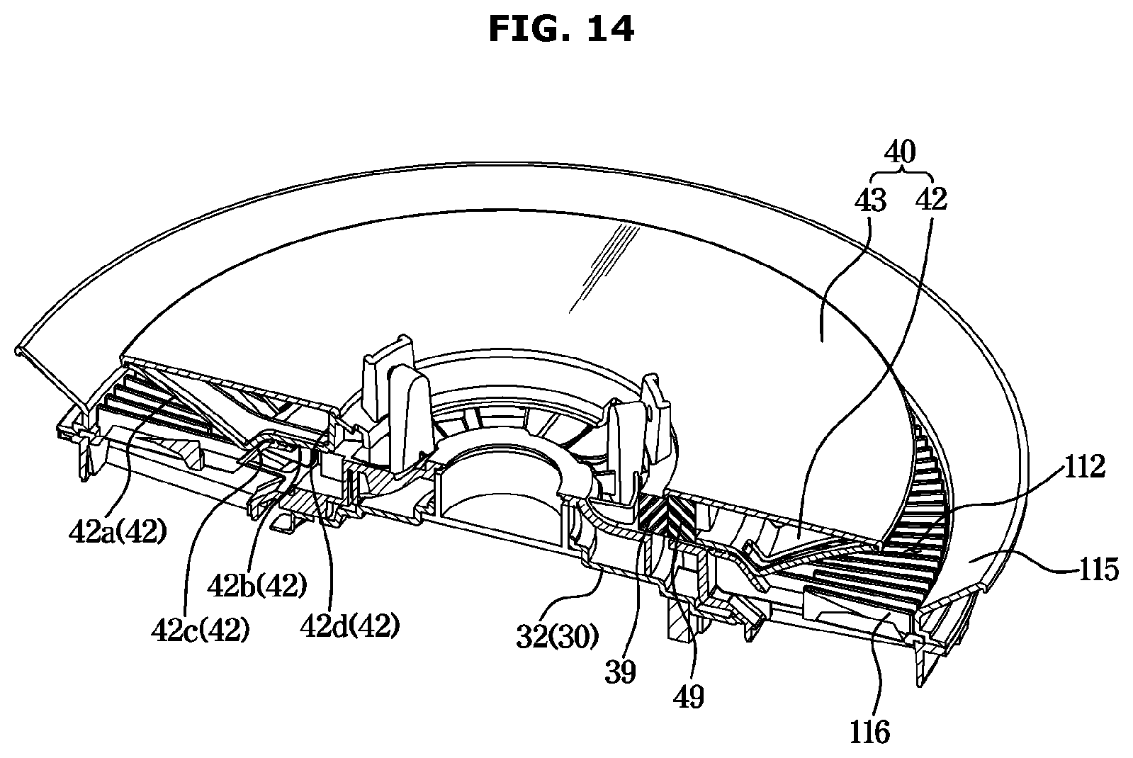 Patent US12611625 Figure 14 – Air cleaner