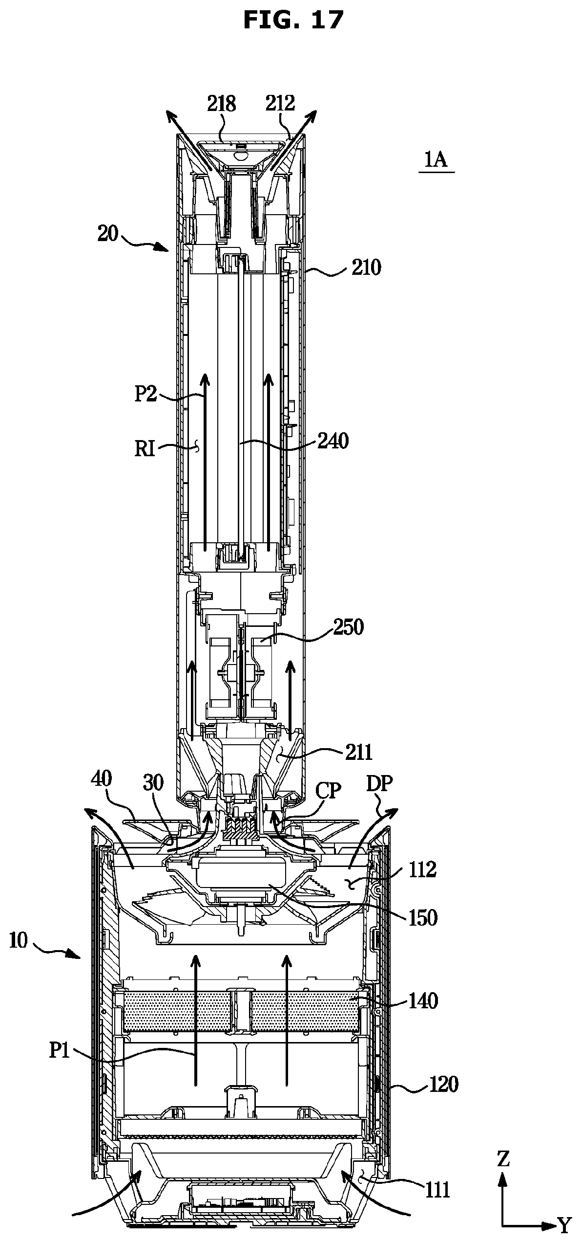 Patent US12611625 Figure 17 – Air cleaner