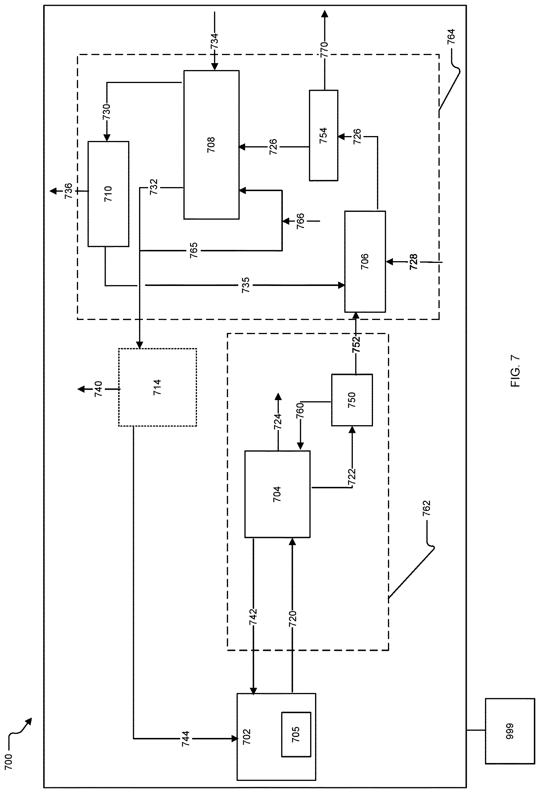 Patent US12611629 Figure 7 – Systems and methods for capturing carbon dioxide and regenerating a capture solution