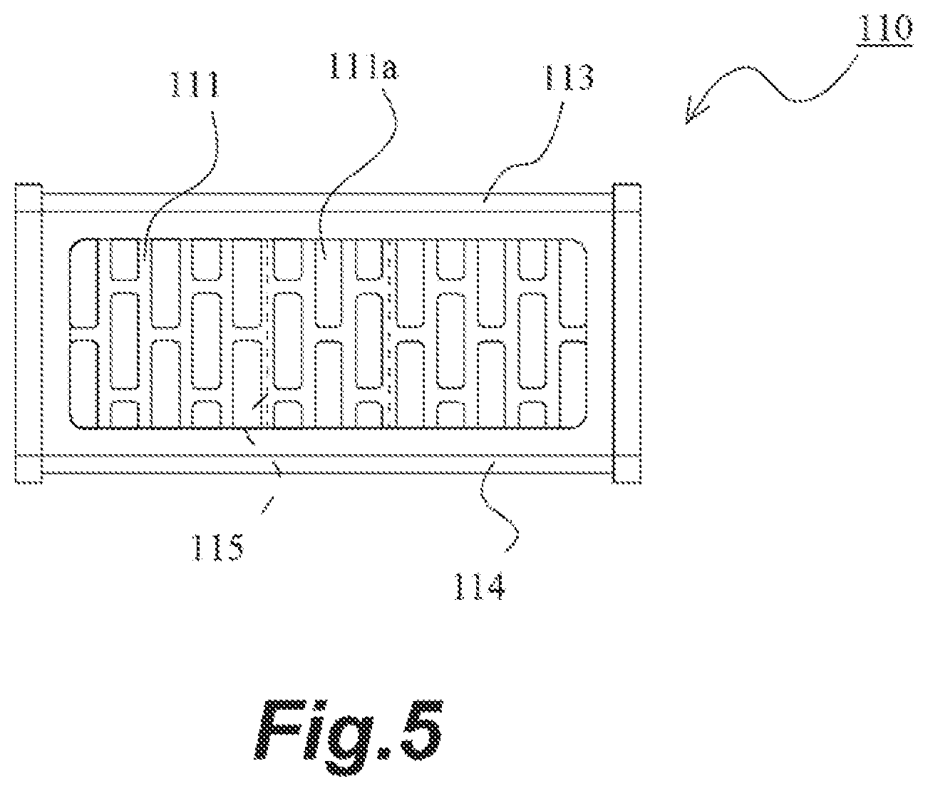 Patent US12611631 Figure 5 – Hollow fiber membrane module