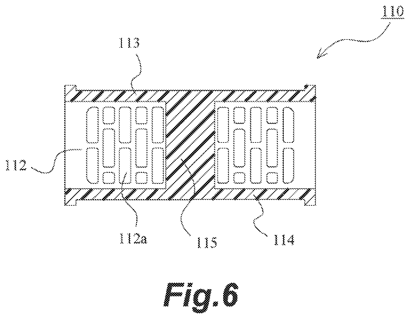 Patent US12611631 Figure 6 – Hollow fiber membrane module