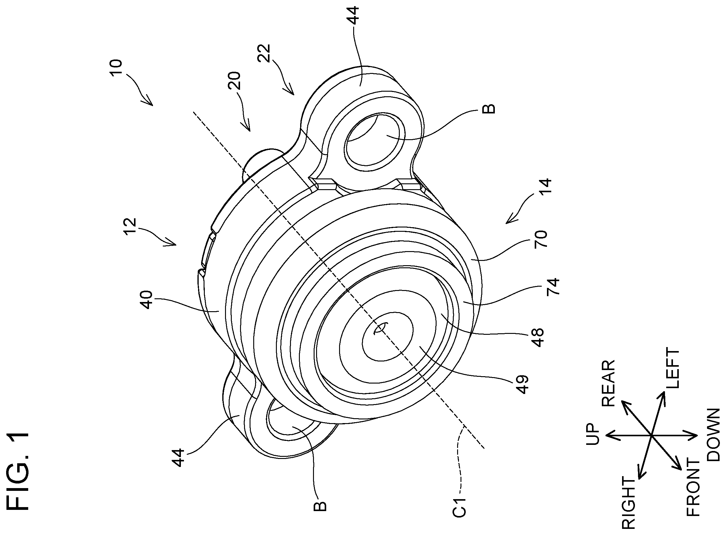 Patent US12611637 Figure 1 – Fine bubble generating nozzle