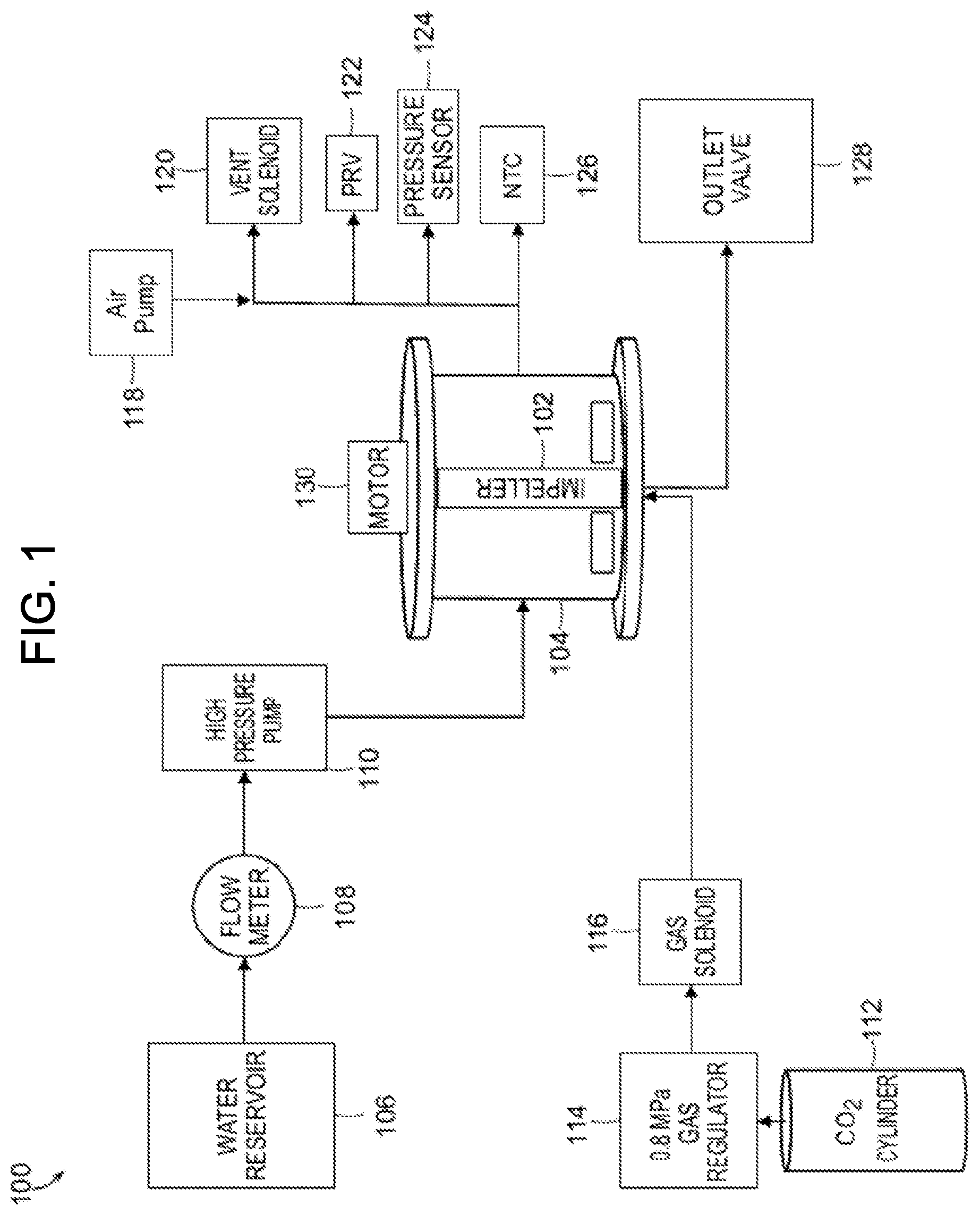 Patent US12611638 Figure 1 – Ratchet system for a gas canister in a beverage system