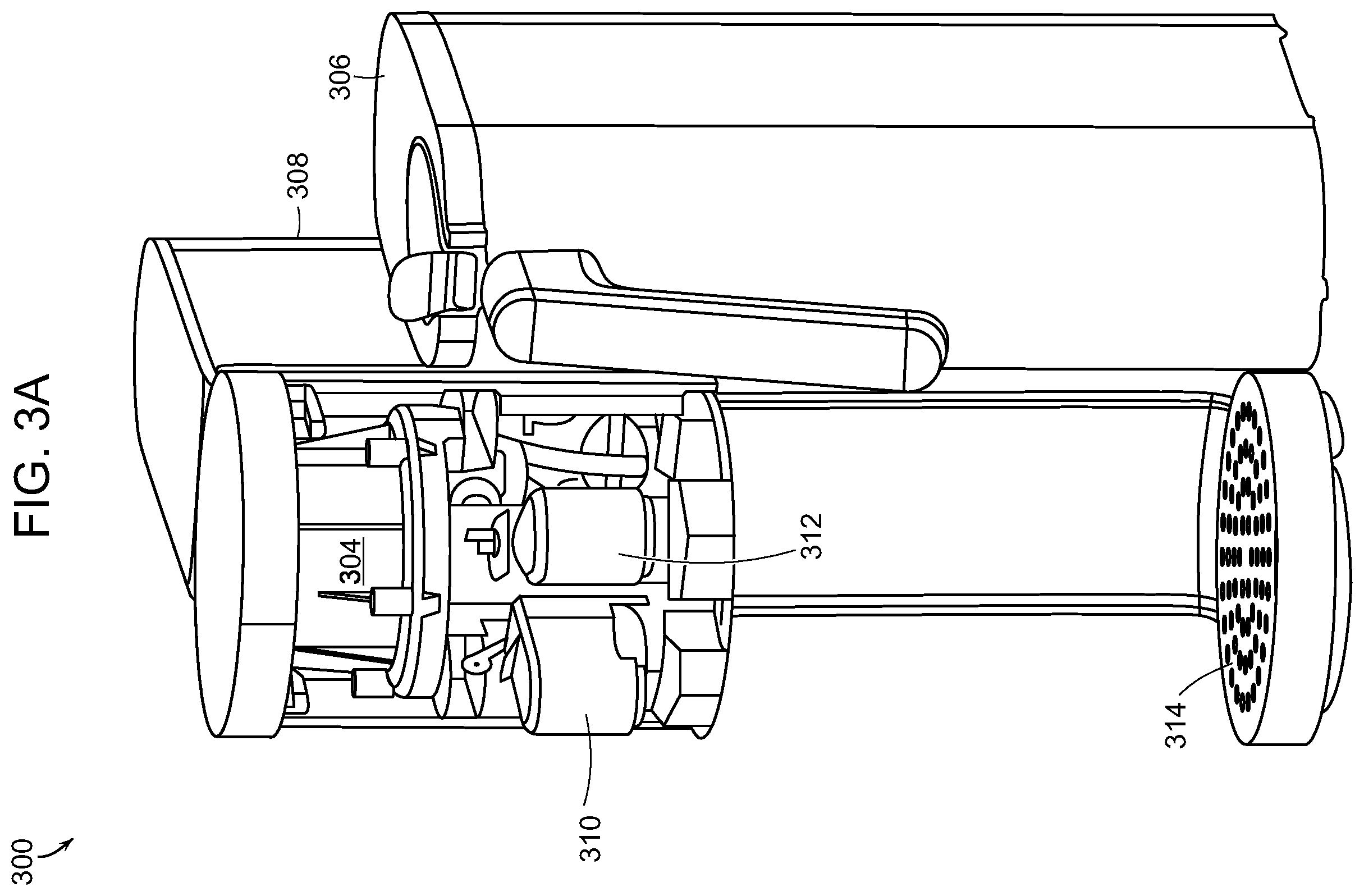 Patent US12611638 Figure 3 – Ratchet system for a gas canister in a beverage system