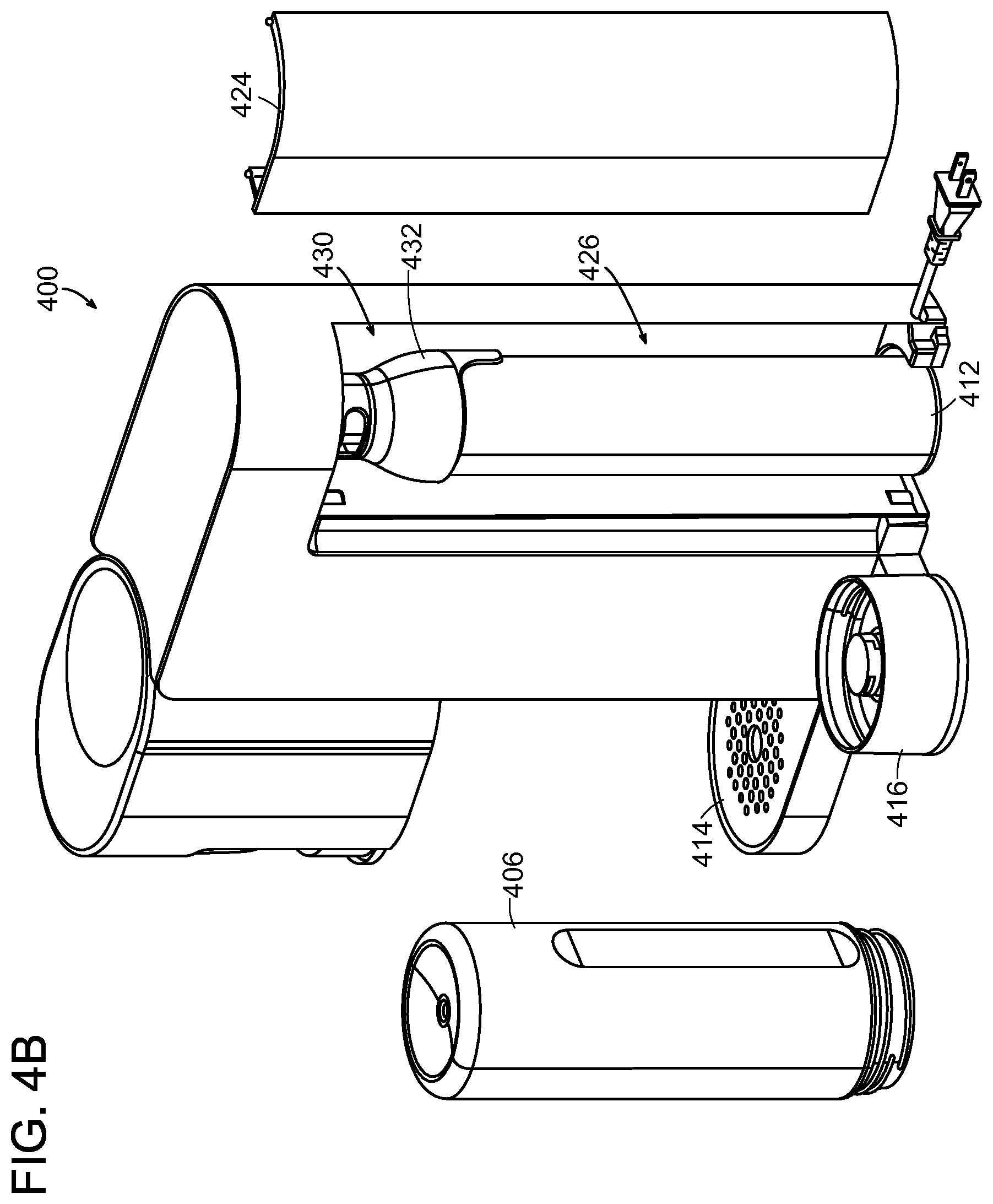 Patent US12611638 Figure 6 – Ratchet system for a gas canister in a beverage system