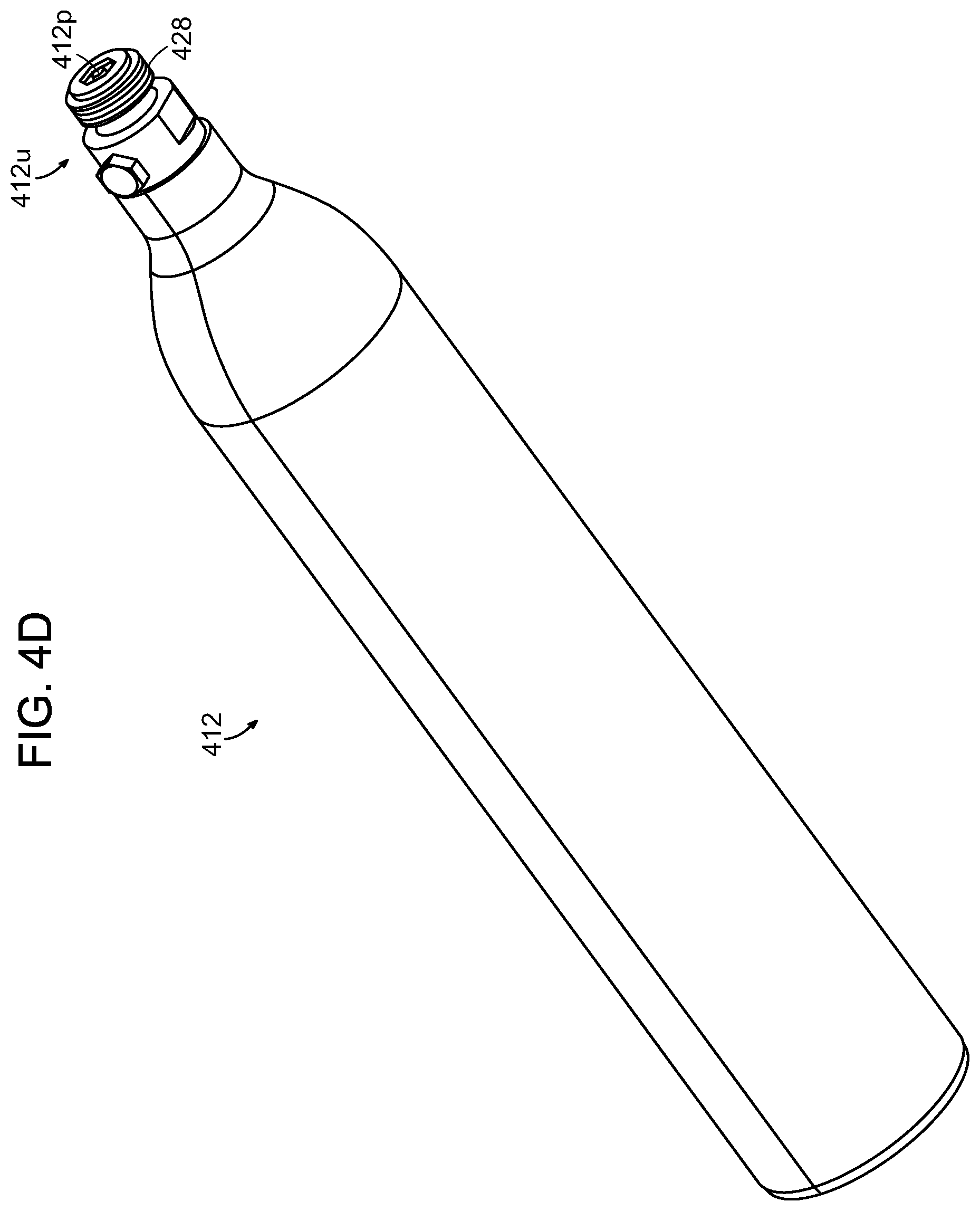 Patent US12611638 Figure 8 – Ratchet system for a gas canister in a beverage system