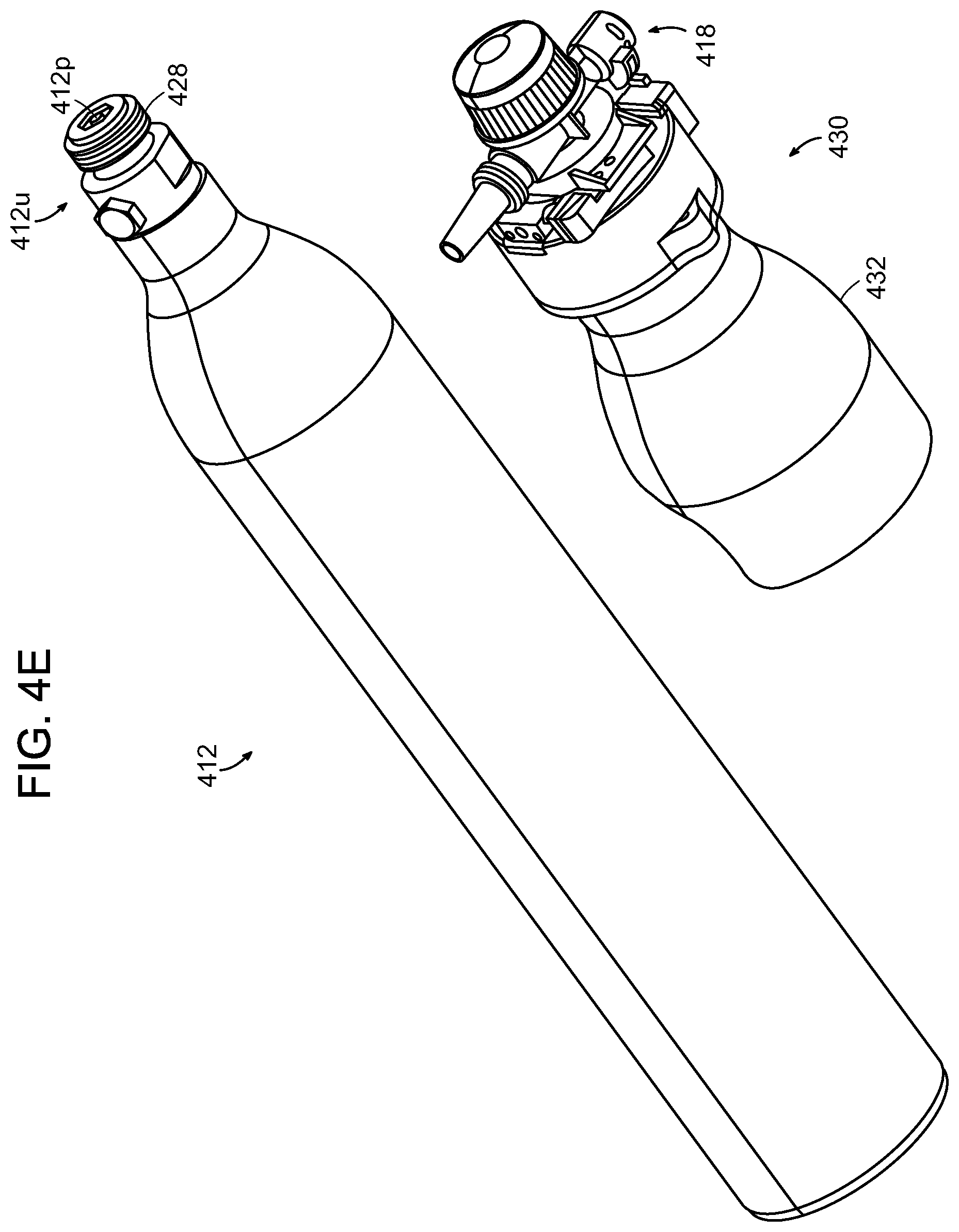 Patent US12611638 Figure 9 – Ratchet system for a gas canister in a beverage system