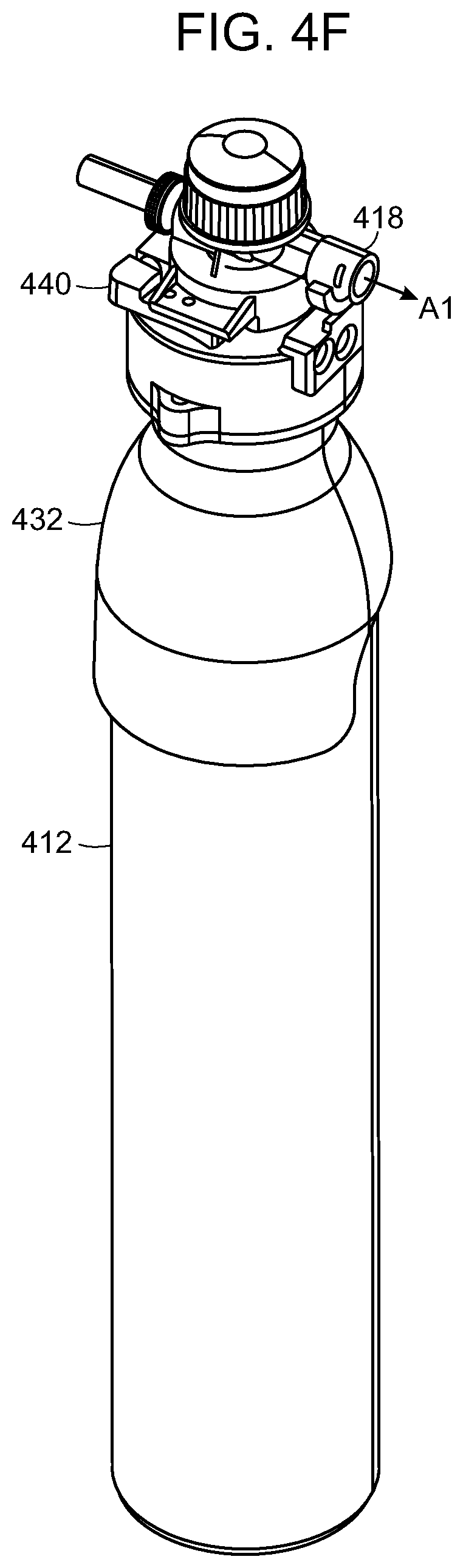Patent US12611638 Figure 10 – Ratchet system for a gas canister in a beverage system