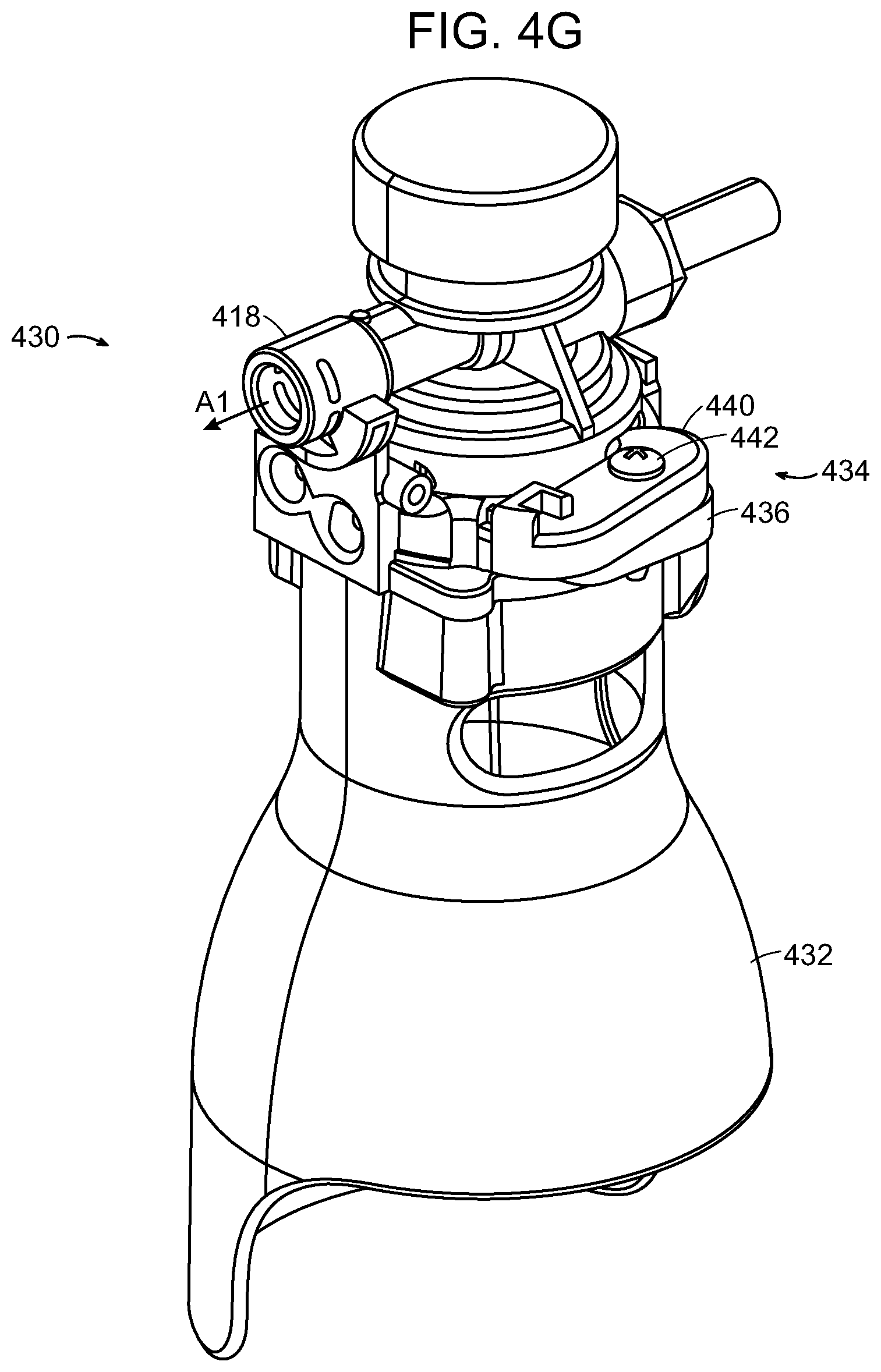 Patent US12611638 Figure 11 – Ratchet system for a gas canister in a beverage system
