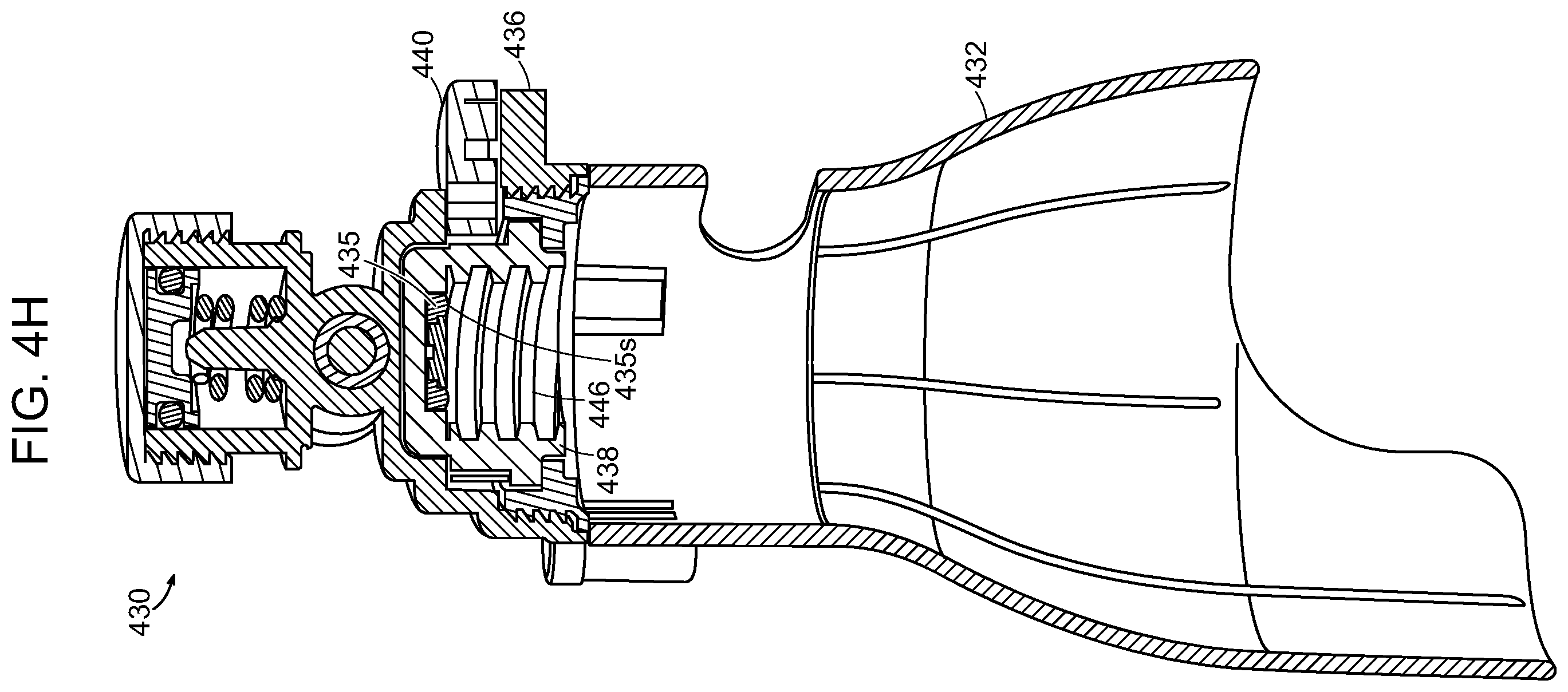 Patent US12611638 Figure 12 – Ratchet system for a gas canister in a beverage system